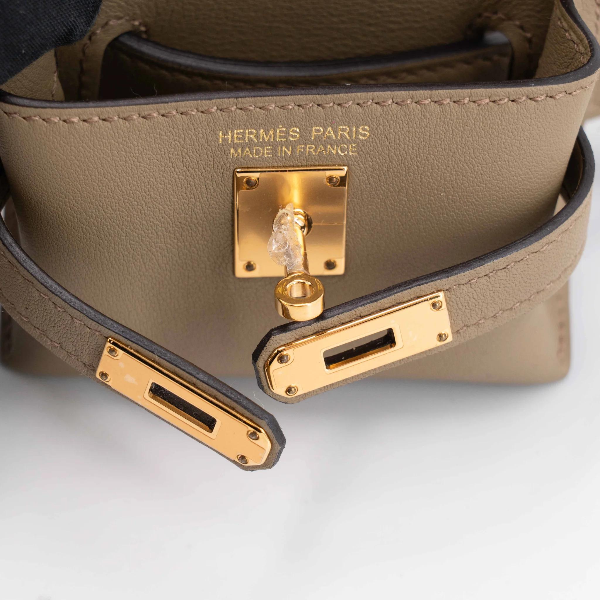 SA超美品 HERMÈS 爱马仕 Kelly Moove 8Q 马尔法米色 Beige Marfa Swift牛皮 金扣 W刻 2024年 - 29
