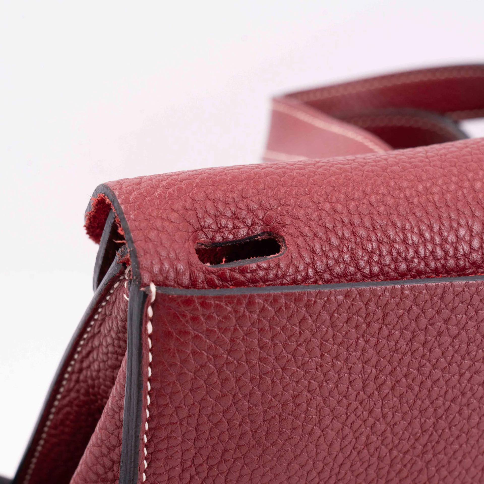 ランク A HERMÈS エルメス アルザン31 ルージュアッシュ (55) トリヨン シルバー金具 T刻印 (2015) - 8