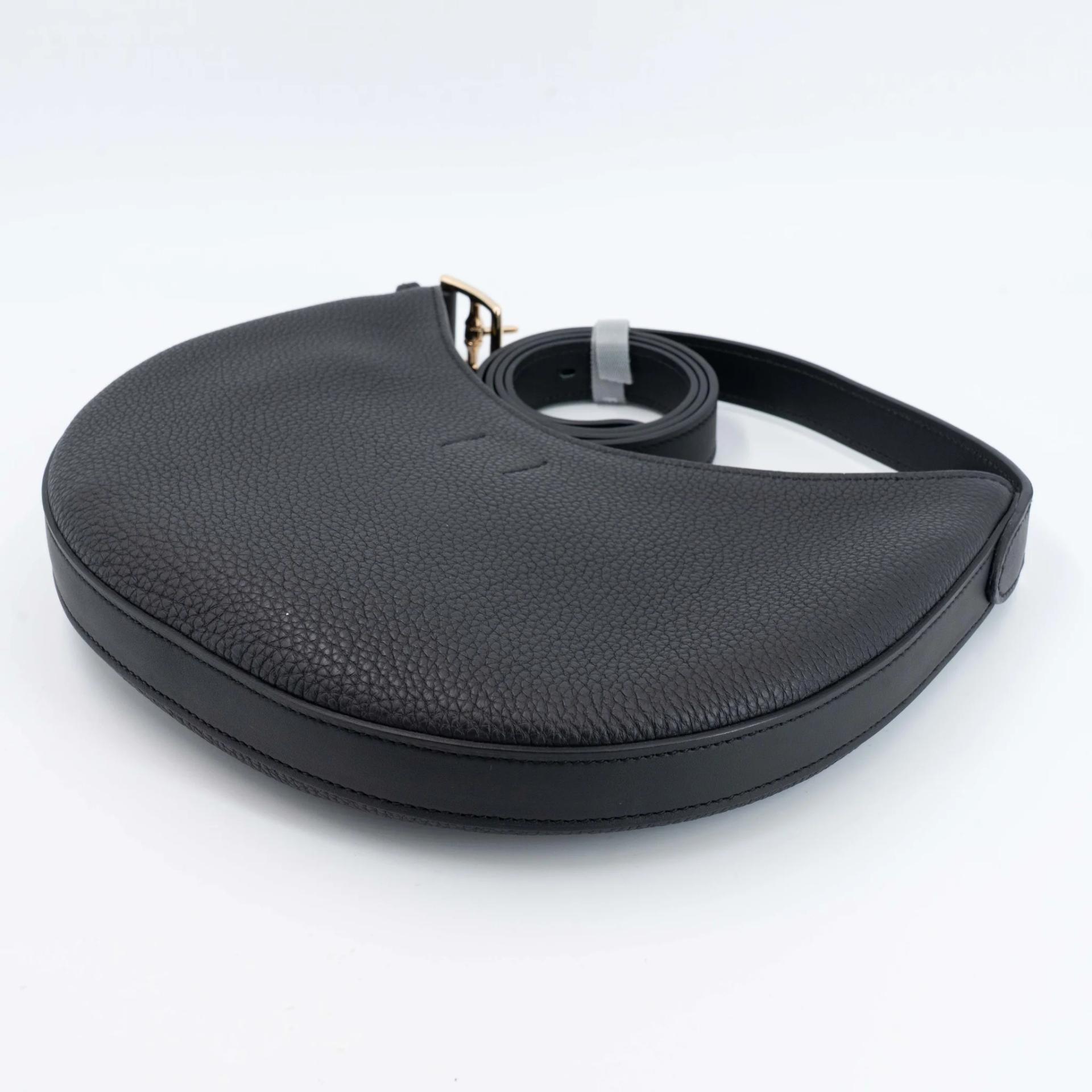 Excellent ( Rank SA ) HERMÈS Arcon Shoulder bag Noir (89) Togo Permabrass hardware W (2024) - 9