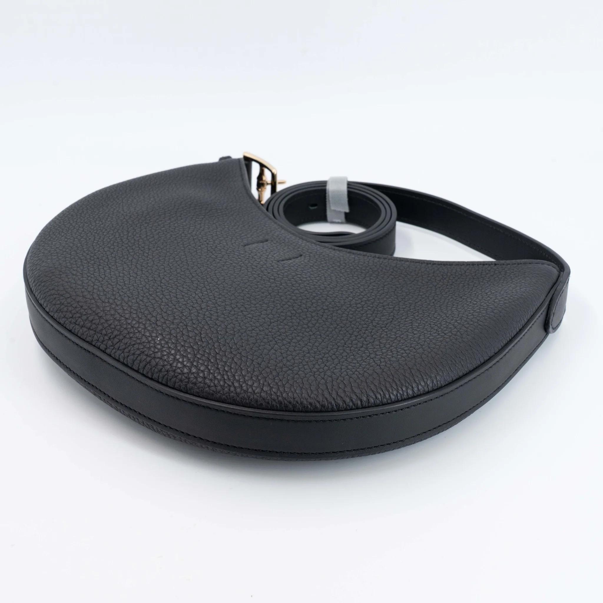 SA超美品 HERMÈS 爱马仕 Arcon 单肩包 89 黑色 Noir (Black) Togo小牛皮 香槟金扣 W刻 2024年 - 9