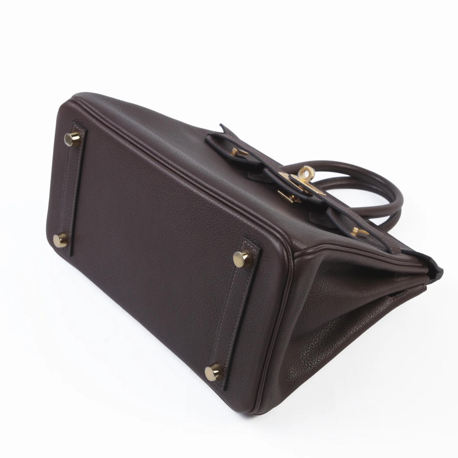 Unused ( Rank NS ) HERMÈS Birkin 25 Ebene (46) Barenia Faubourg Gold hardware G (2026) - 5