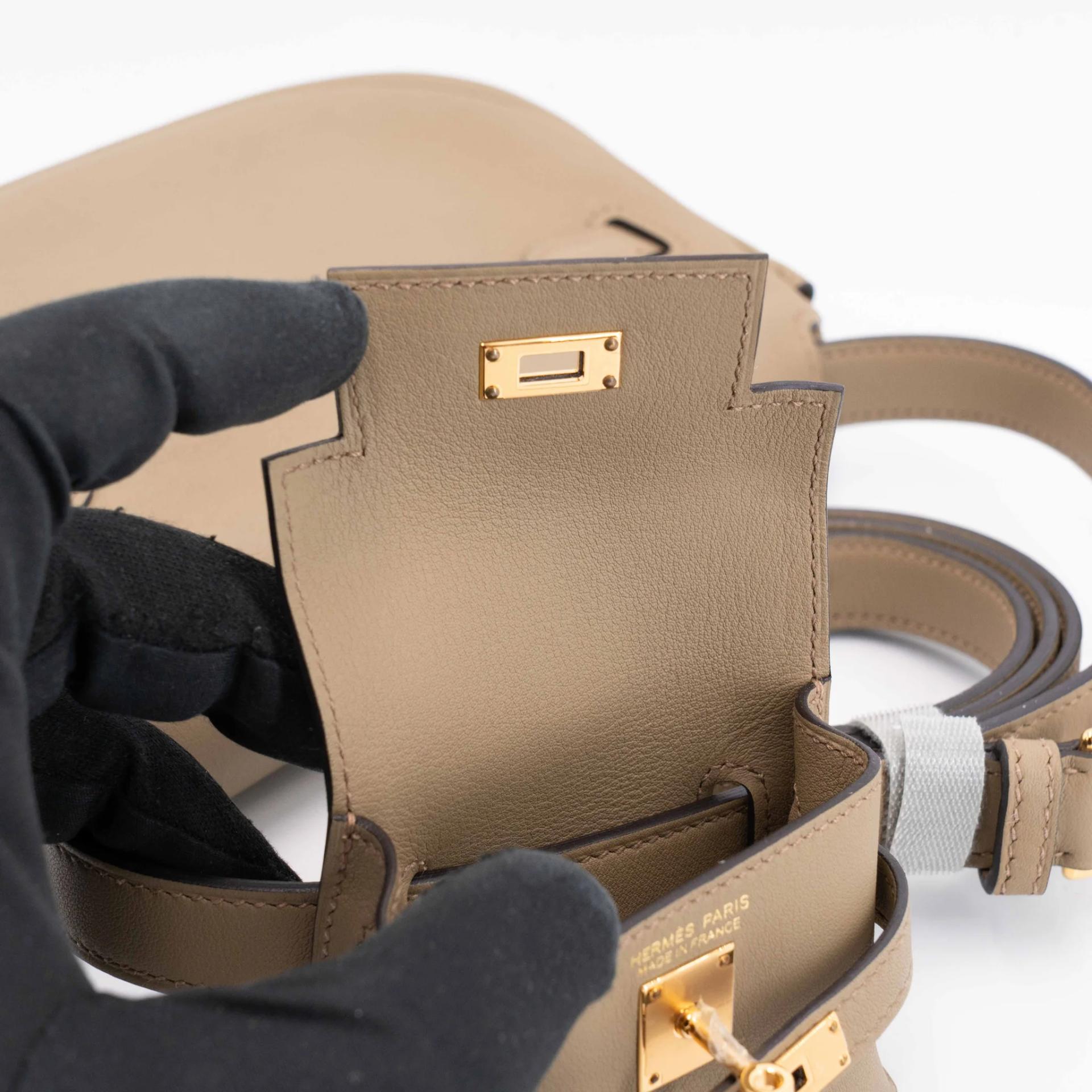 Excellent ( Rank SA ) HERMÈS Kelly Moove Beige Marfa (8Q) Swift Gold hardware W (2024) - 31