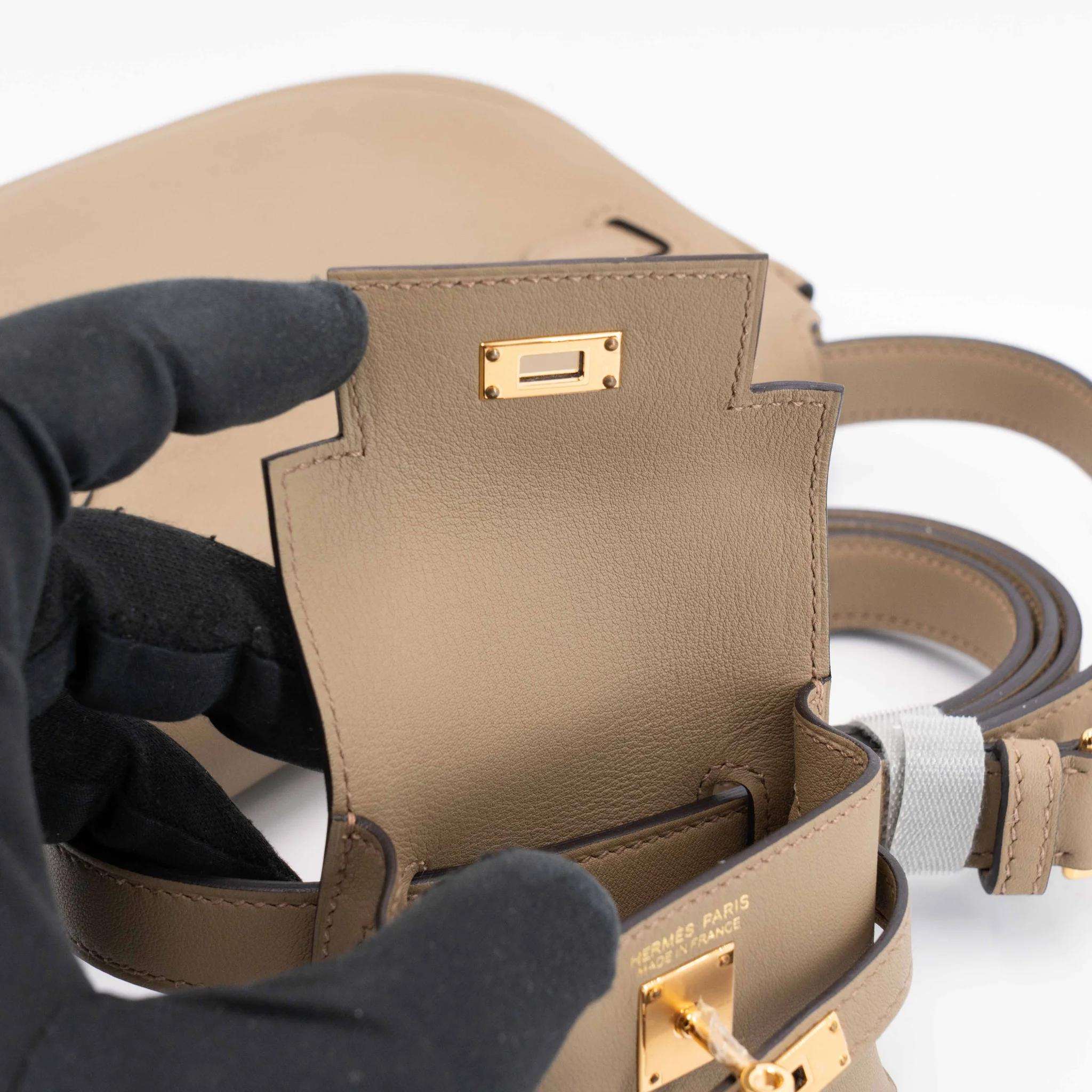SA超美品 HERMÈS 爱马仕 Kelly Moove 8Q 马尔法米色 Beige Marfa Swift牛皮 金扣 W刻 2024年 - 31