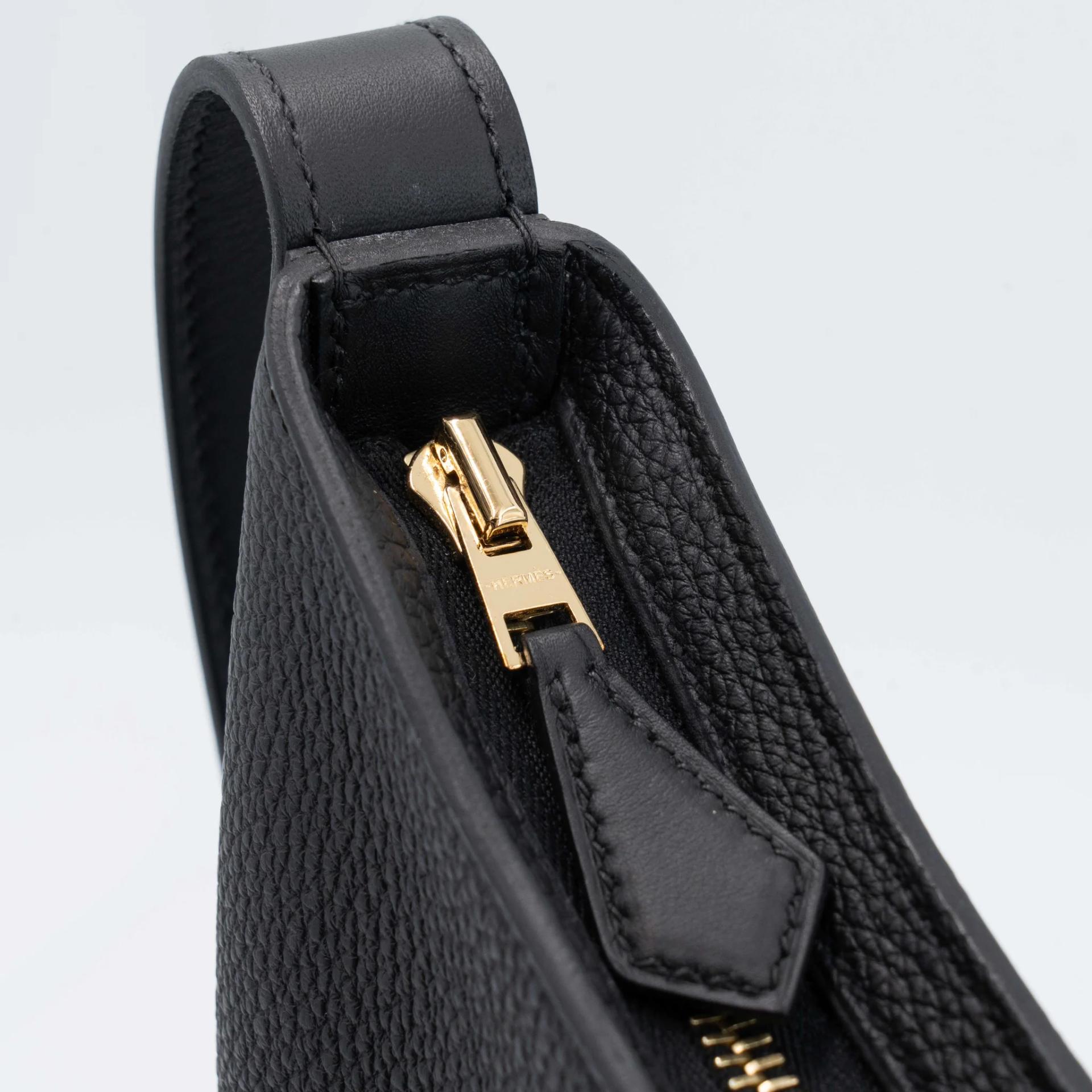 Excellent ( Rank SA ) HERMÈS Arcon Shoulder bag Noir (89) Togo Permabrass hardware W (2024) - 14