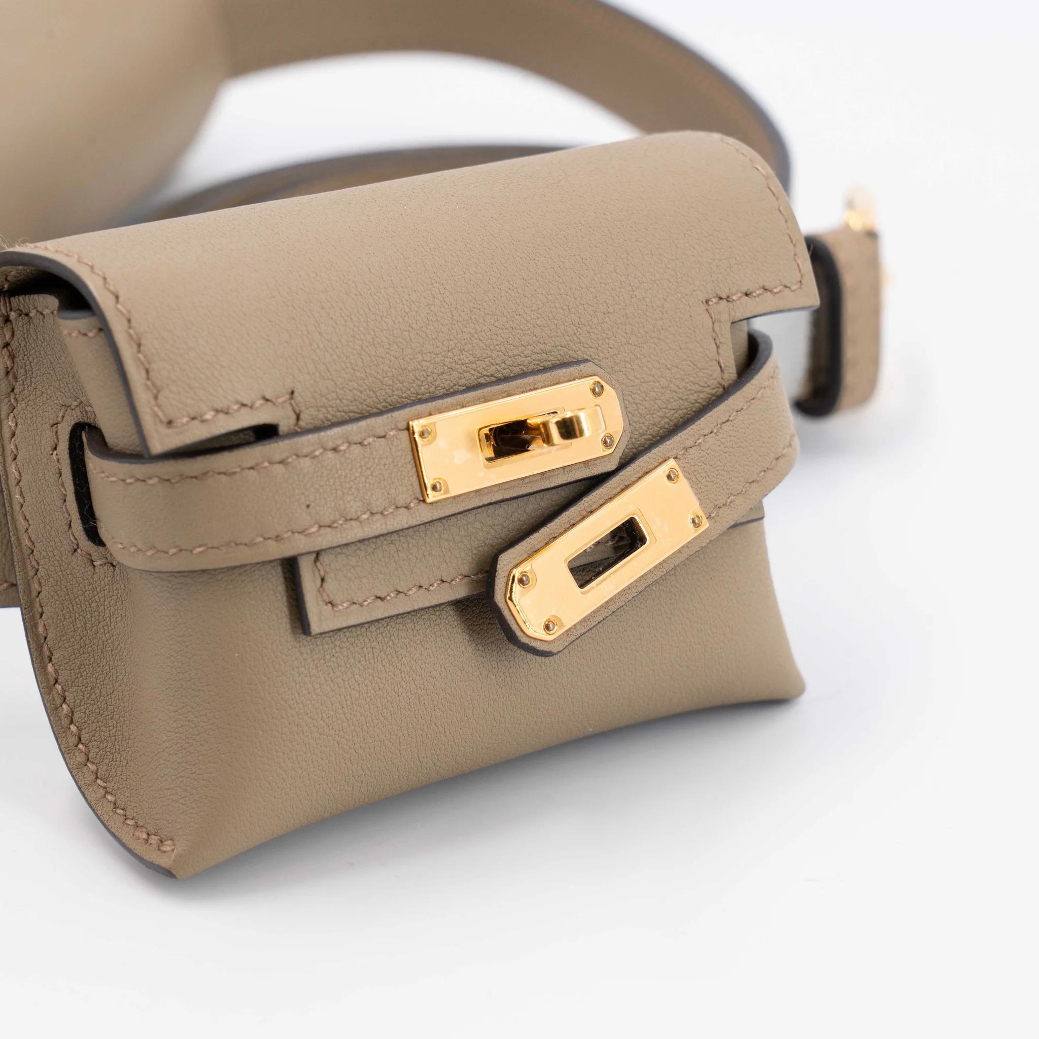 SA超美品 HERMÈS 爱马仕 Kelly Moove 8Q 马尔法米色 Beige Marfa Swift牛皮 金扣 W刻 2024年 - 27