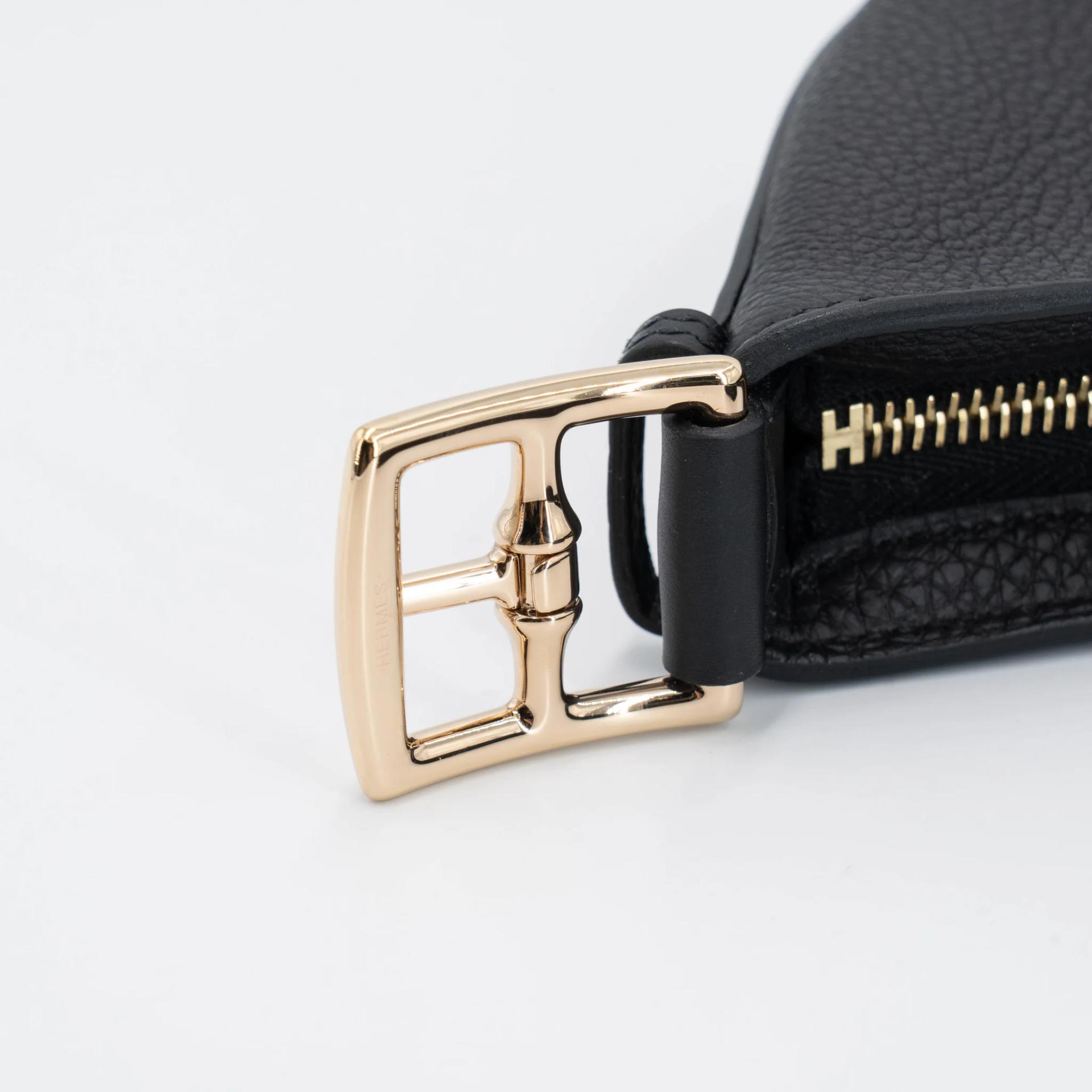 Excellent ( Rank SA ) HERMÈS Arcon Shoulder bag Noir (89) Togo Permabrass hardware W (2024) - 6