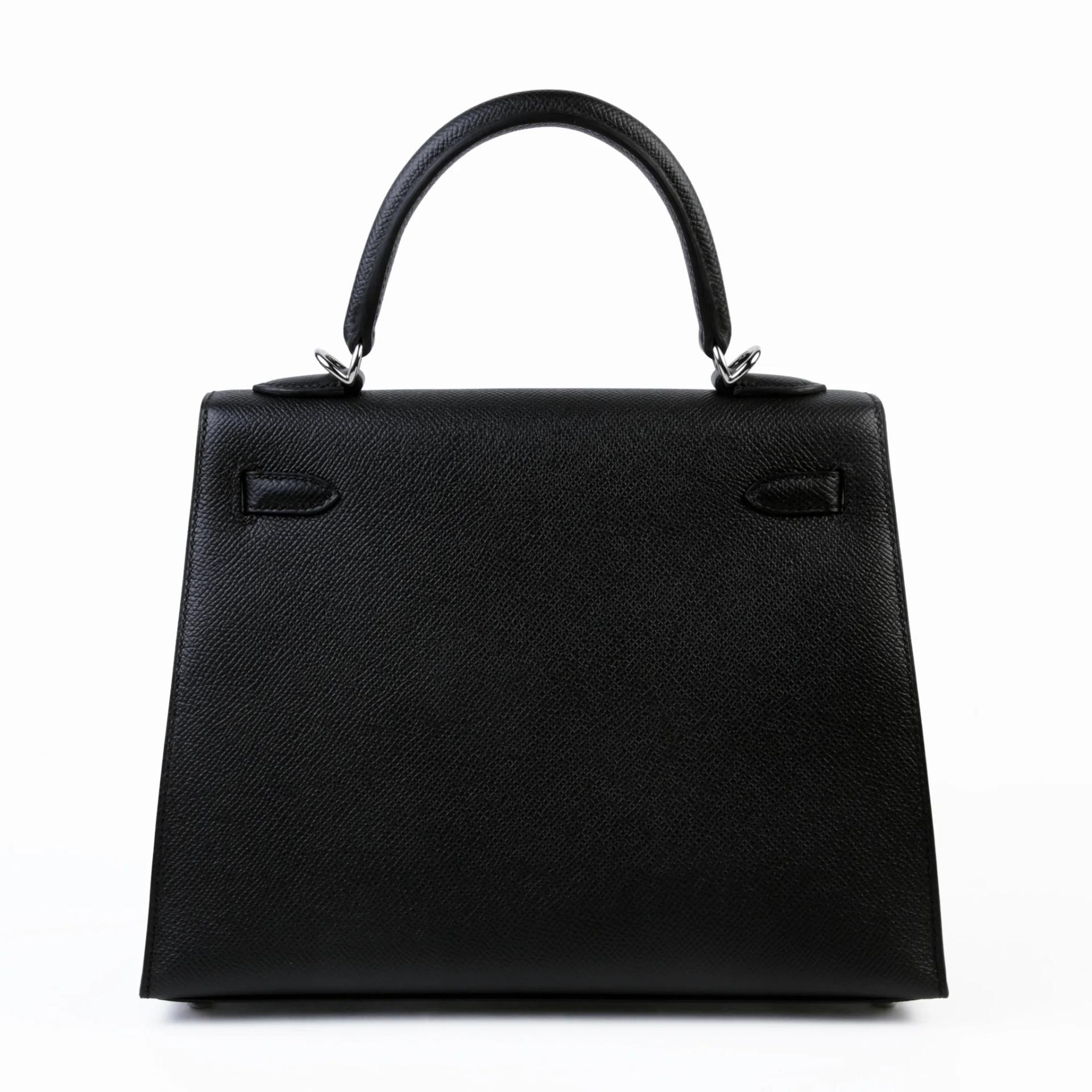 ランク N 新品 HERMÈS エルメス ケリー25 セリエ ブラック (89) エプソン シルバー金具 G刻印 (2026) - 2