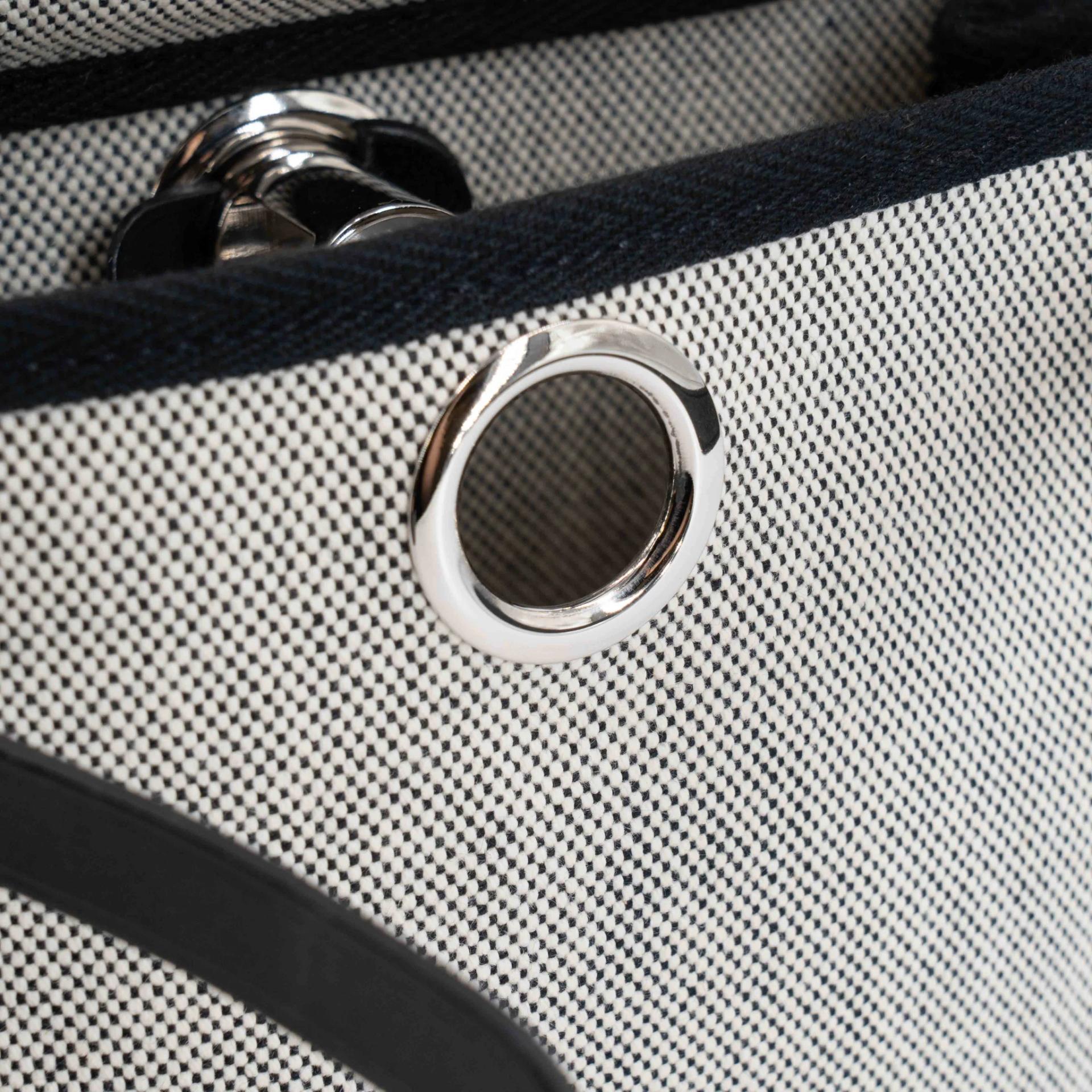 Excellent ( Rank SA ) HERMÈS Herbag Zip Mini 20 Noir (89) Vache Hunter Toile H canvas Palladium hardware K (2025) - 22