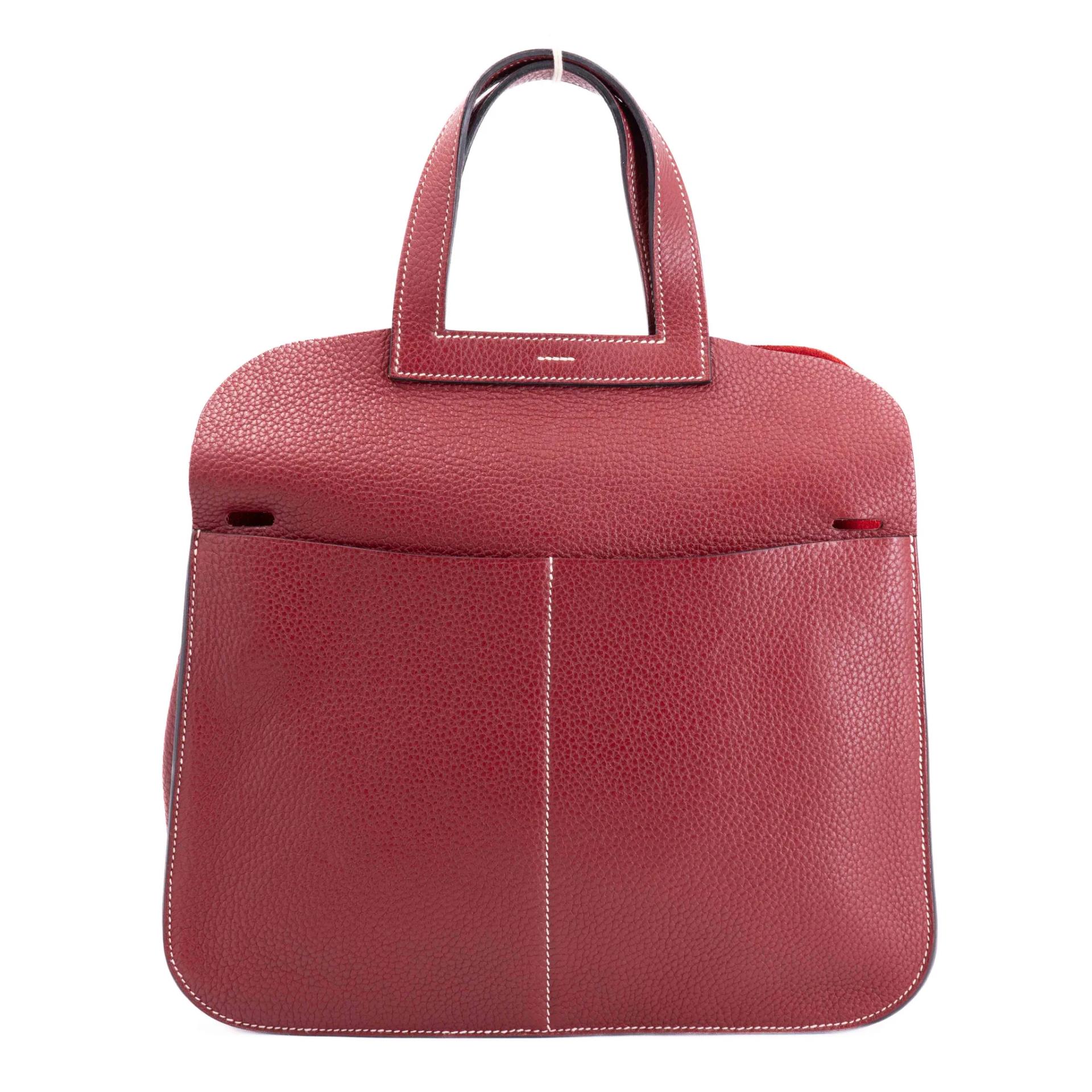 ランク A HERMÈS エルメス アルザン31 ルージュアッシュ (55) トリヨン シルバー金具 T刻印 (2015) - 4