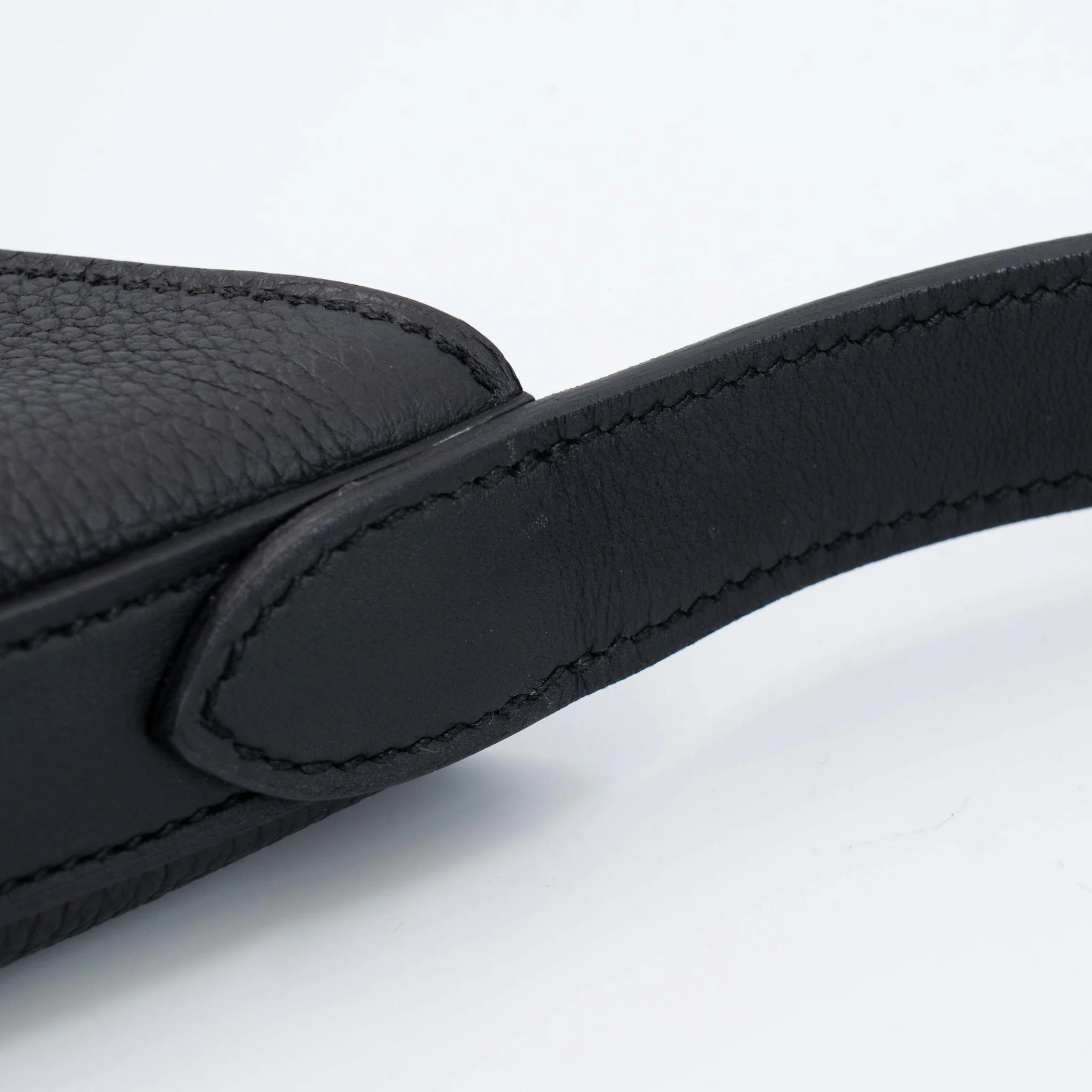 SA超美品 HERMÈS 爱马仕 Arcon 单肩包 89 黑色 Noir (Black) Togo小牛皮 香槟金扣 W刻 2024年 - 22