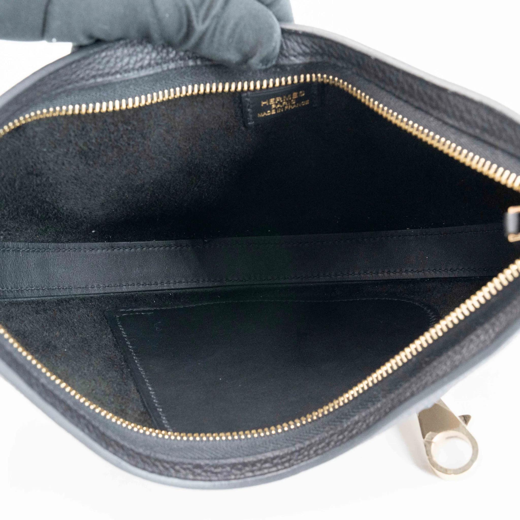 SA超美品 HERMÈS 爱马仕 Arcon 单肩包 89 黑色 Noir (Black) Togo小牛皮 香槟金扣 W刻 2024年 - 17