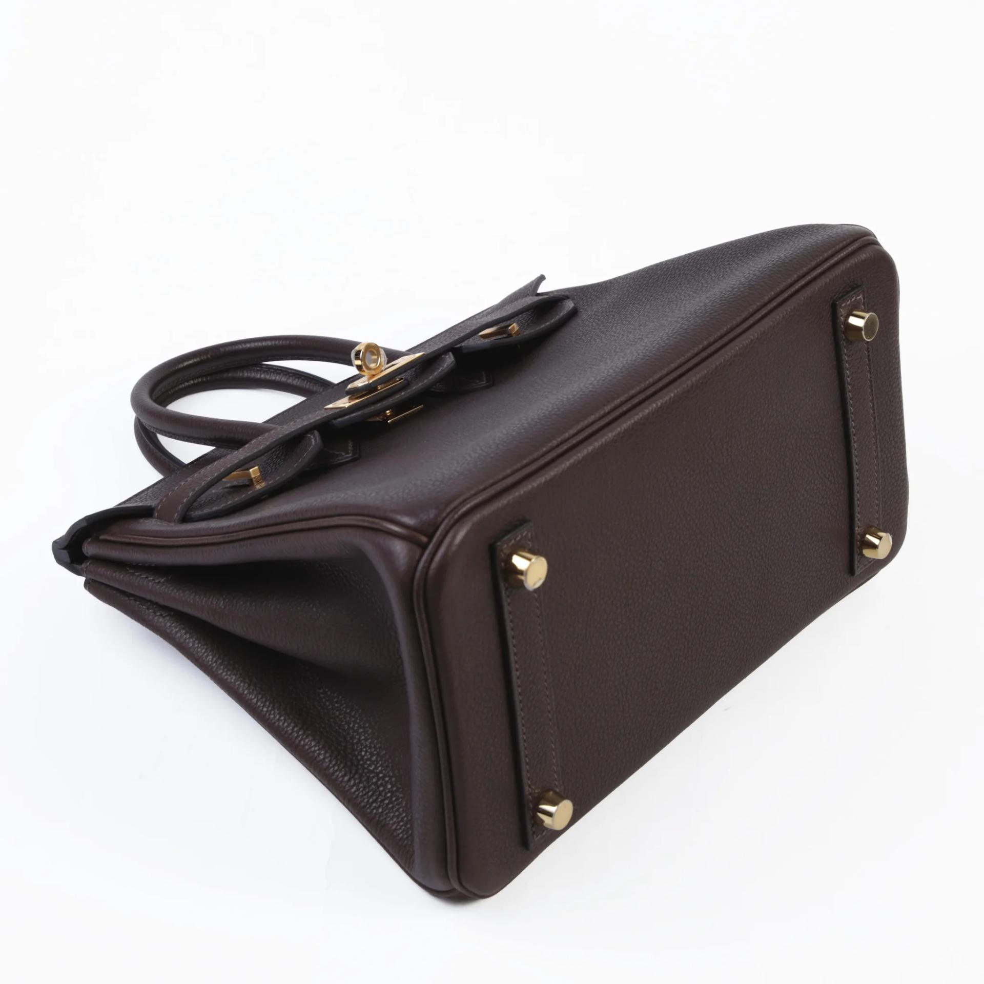 Unused ( Rank NS ) HERMÈS Birkin 25 Ebene (46) Barenia Faubourg Gold hardware G (2026) - 4