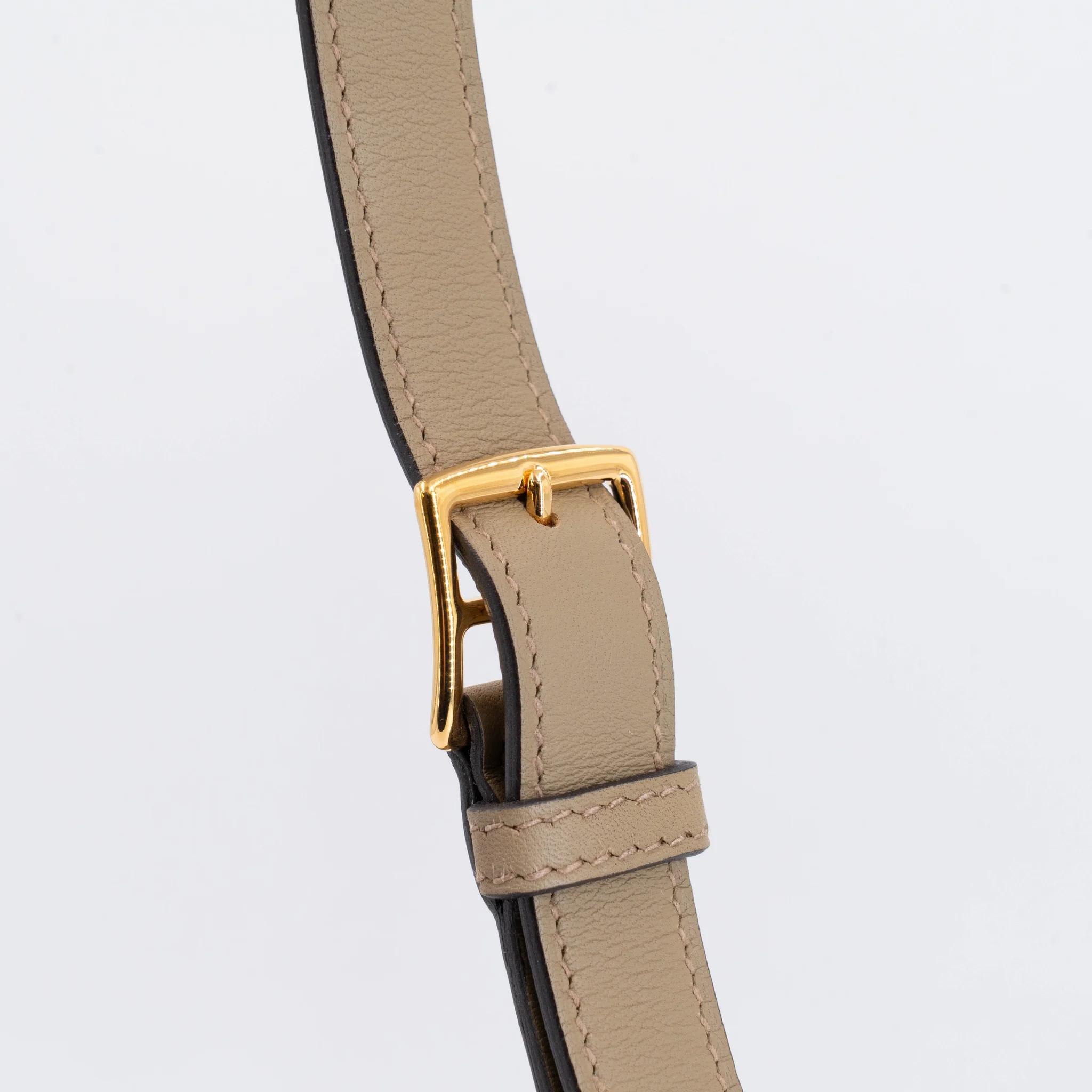 SA超美品 HERMÈS 爱马仕 Kelly Moove 8Q 马尔法米色 Beige Marfa Swift牛皮 金扣 W刻 2024年 - 32