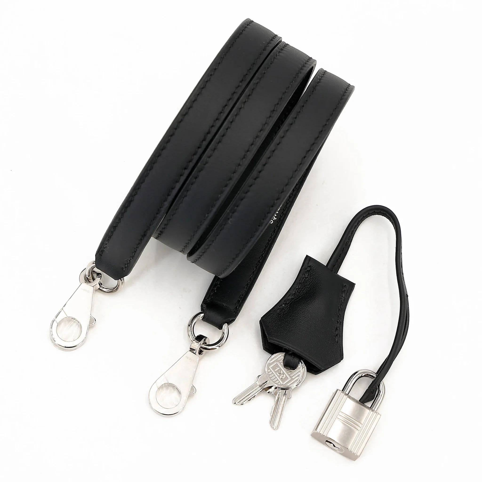 全新 HERMÈS 爱马仕 Kelly 25 外缝 89 黑色 Noir (Black) Toile H 帆布 Swift牛皮 银扣 G刻 2026年 - 20