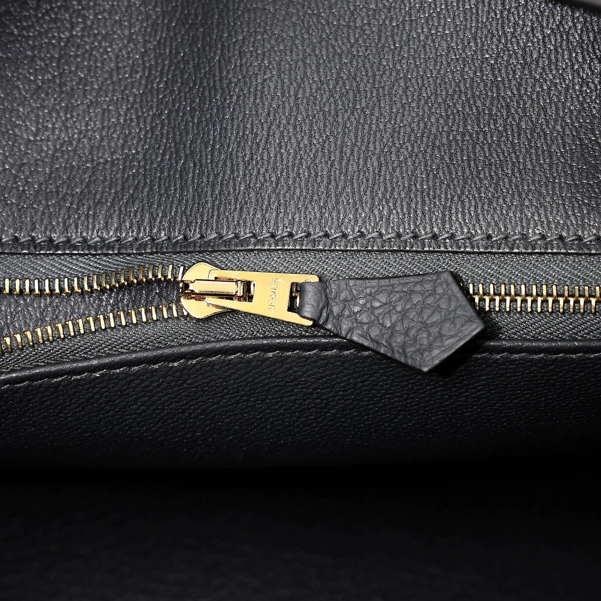 Brand New ( Rank N ) HERMÈS Birkin 25 Gris misty (H0) Togo Gold hardware G (2026) - 11