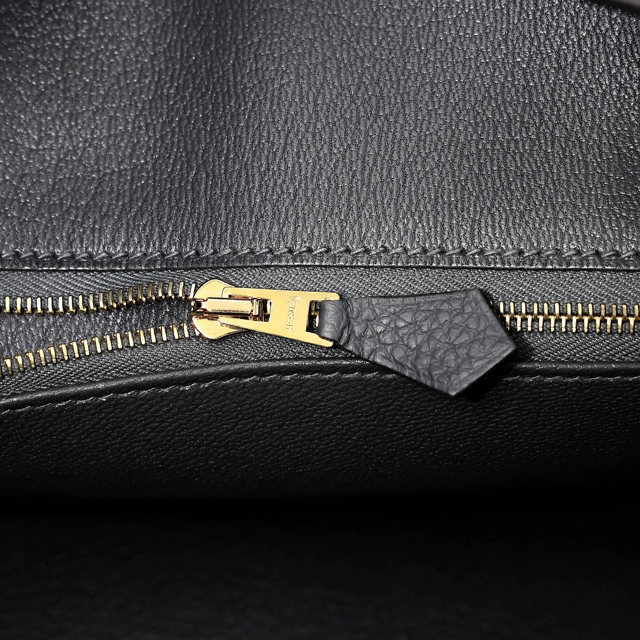 Brand New ( Rank N ) HERMÈS Birkin 25 Gris misty (H0) Togo Gold hardware G (2026) - 11