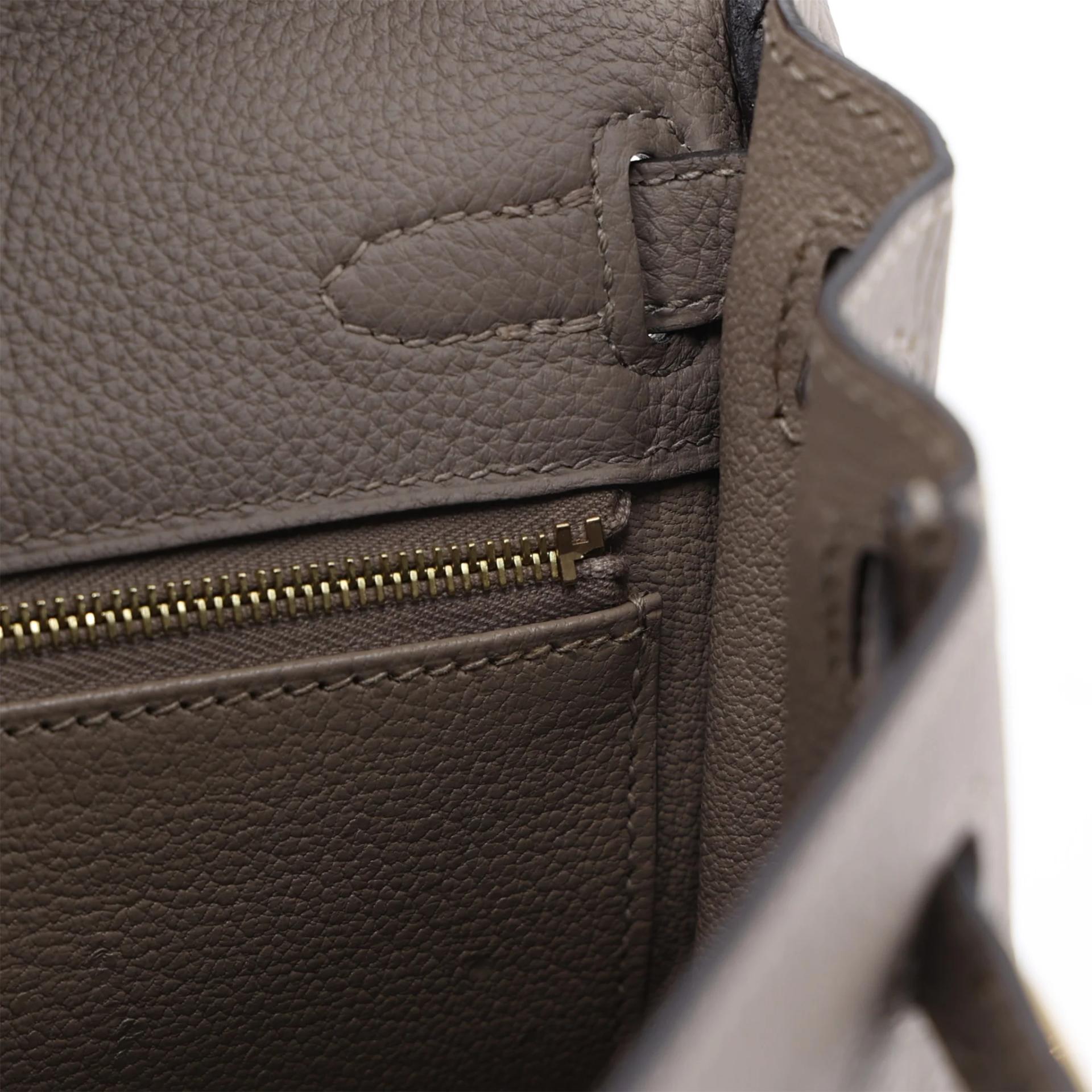 ランク SA HERMÈS エルメス ケリー25 グリアスファルト (M8) トゴ ゴールド金具 A刻印 (2017) - 17
