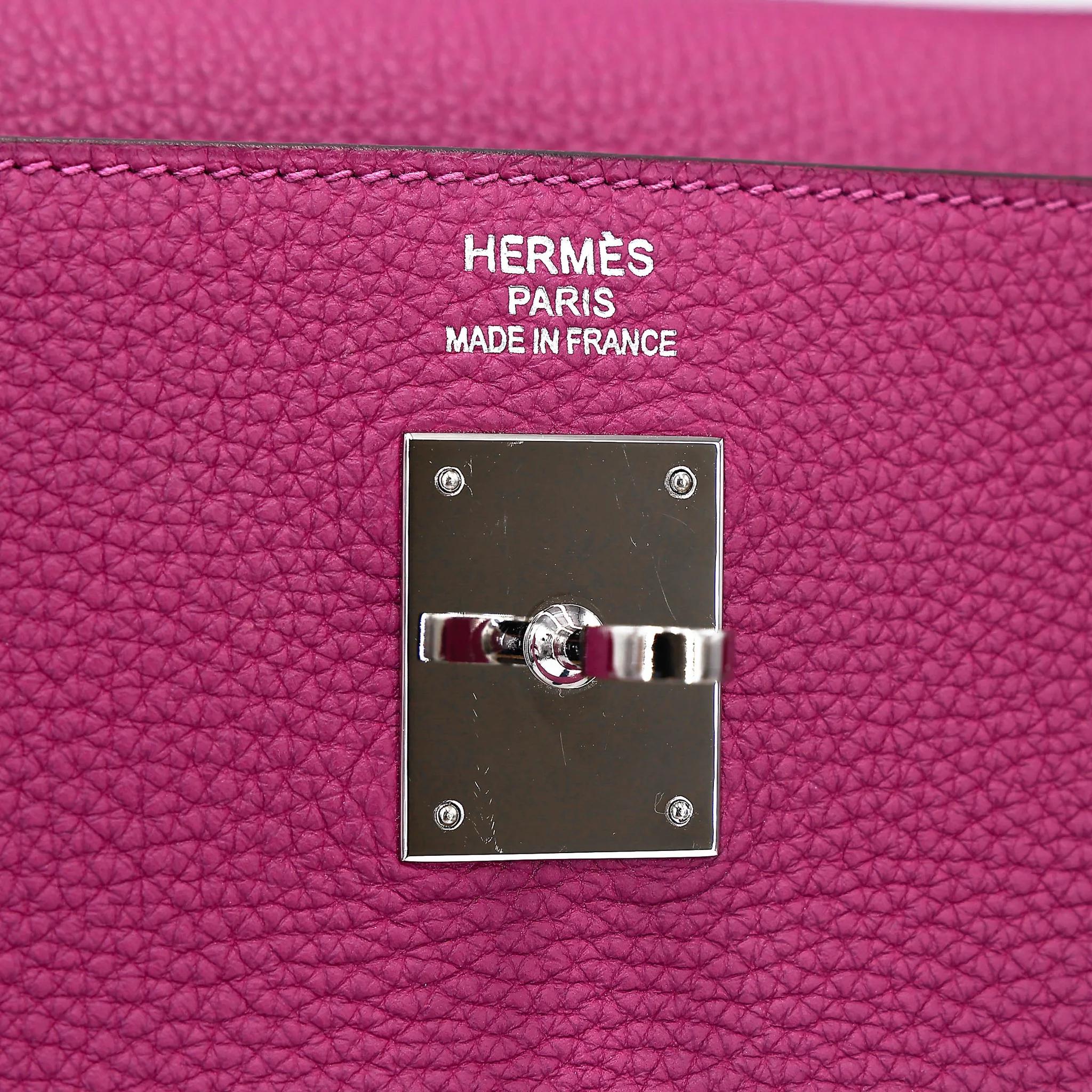 A美品 HERMÈS 愛馬仕 Kelly 40 K5 托斯卡紫 Tosca Togo小牛皮 銀扣 □P刻 2012年 - 25