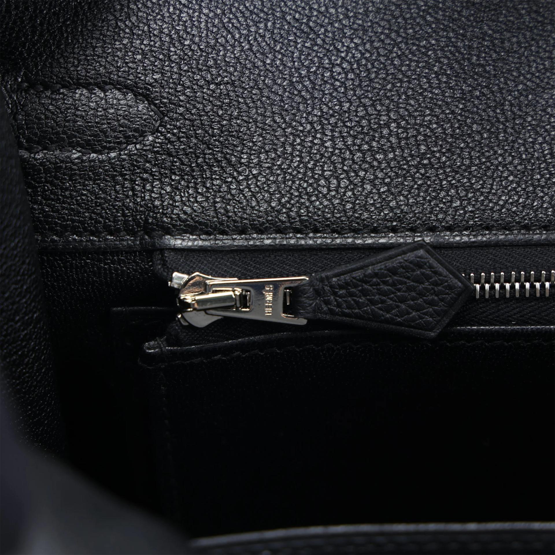 全新 HERMÈS 爱马仕 Birkin 25 89 黑色 Noir (Black) Togo小牛皮 银扣 G刻 2026年 - 15