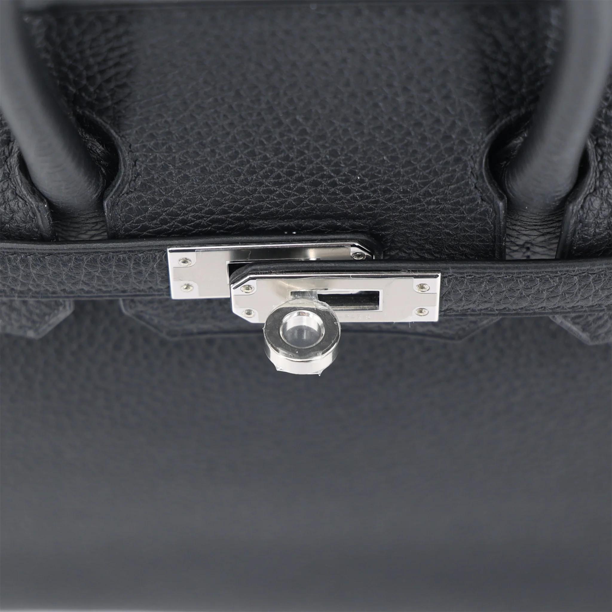 全新 HERMÈS 愛馬仕 Birkin 25 89 黑色 Noir (Black) Togo小牛皮 銀扣 G刻 2026年 - 9