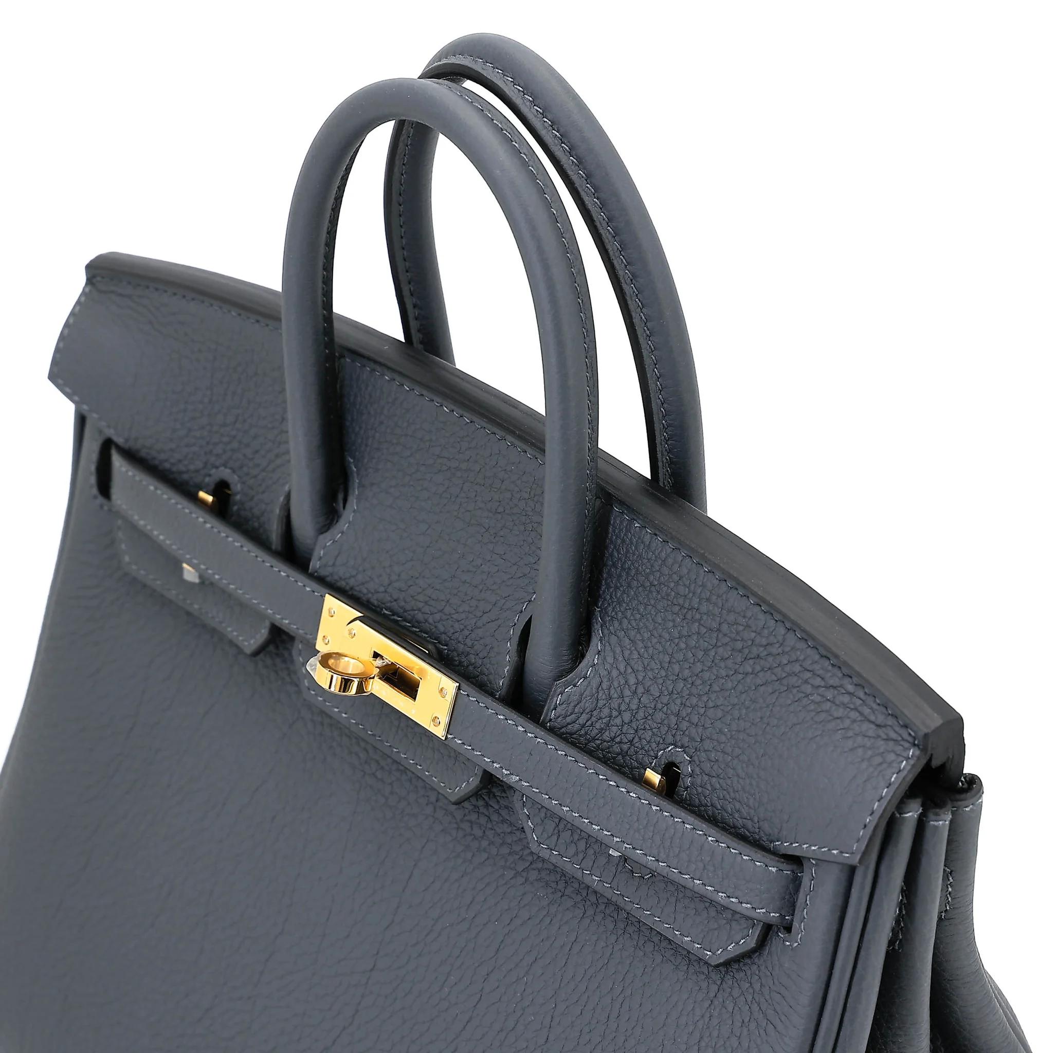 Brand New ( Rank N ) HERMÈS Birkin 25 Gris misty (H0) Togo Gold hardware G (2026) - 3
