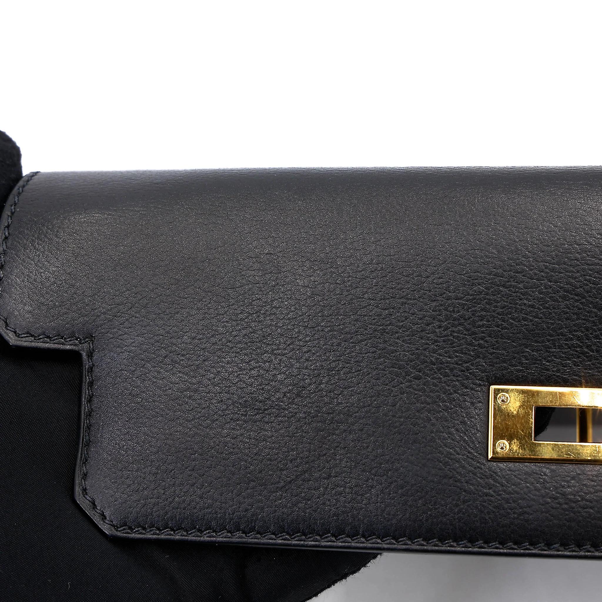 中古AB HERMÈS 愛馬仕 Kelly depeches 25 公文包 89 黑色 Noir (Black) Evergrain皮 金扣 Y刻 2020年 - 13