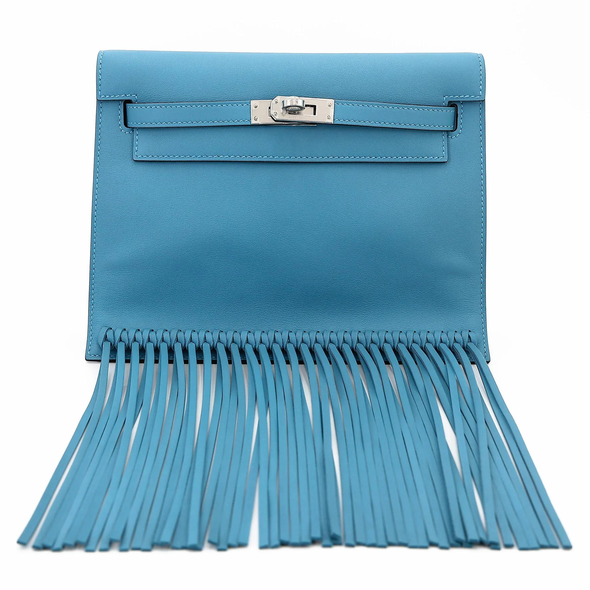 Unused ( Rank NS ) HERMÈS Limited Edition Kelly Danse Anate New Bleu Jean (D2) Swift Palladium hardware B (2023) - 1