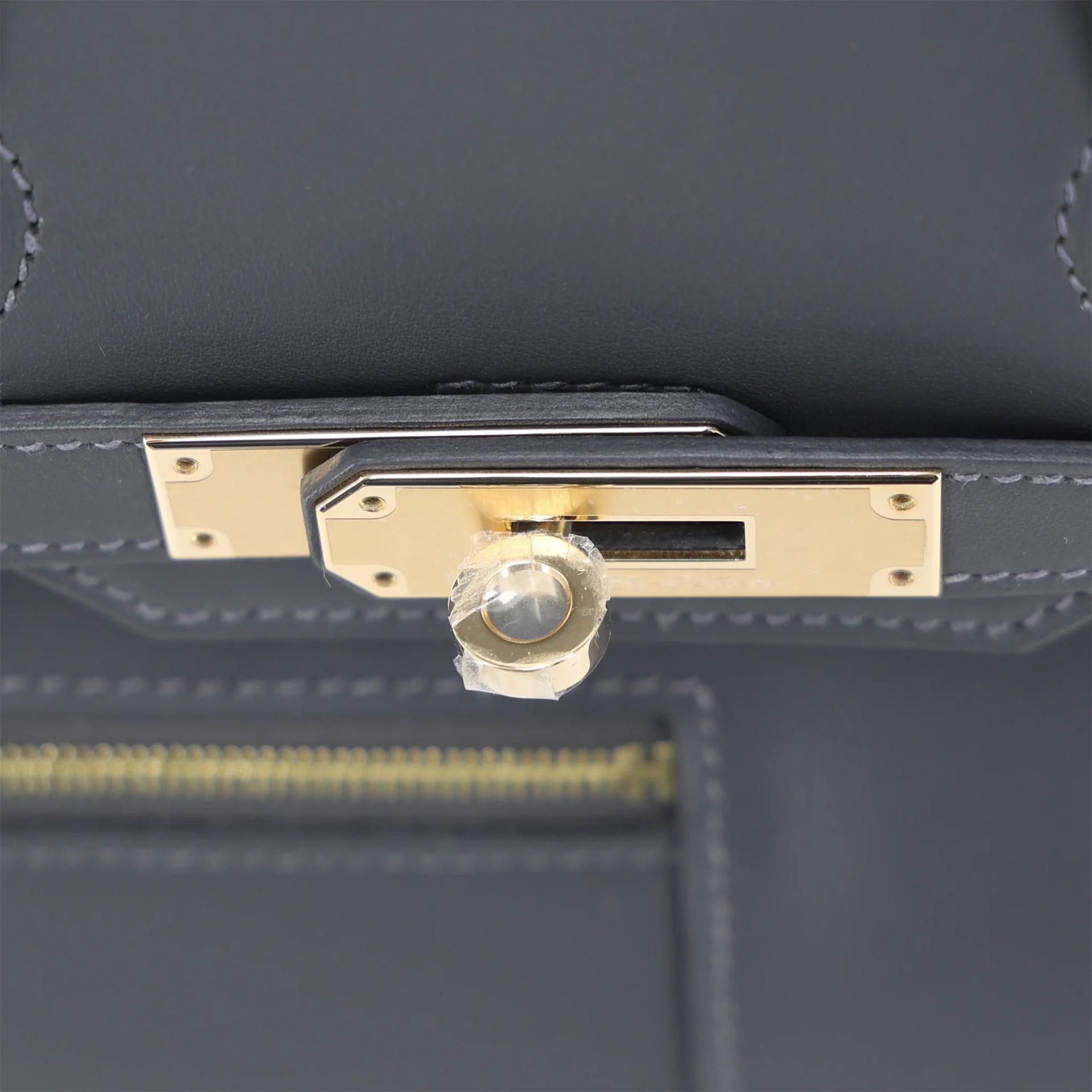 Brand New ( Rank N ) HERMÈS Limited Edition Birkin 30 Colormatic Ardoise (85) Swift Permabrass hardware K (2025) - 9