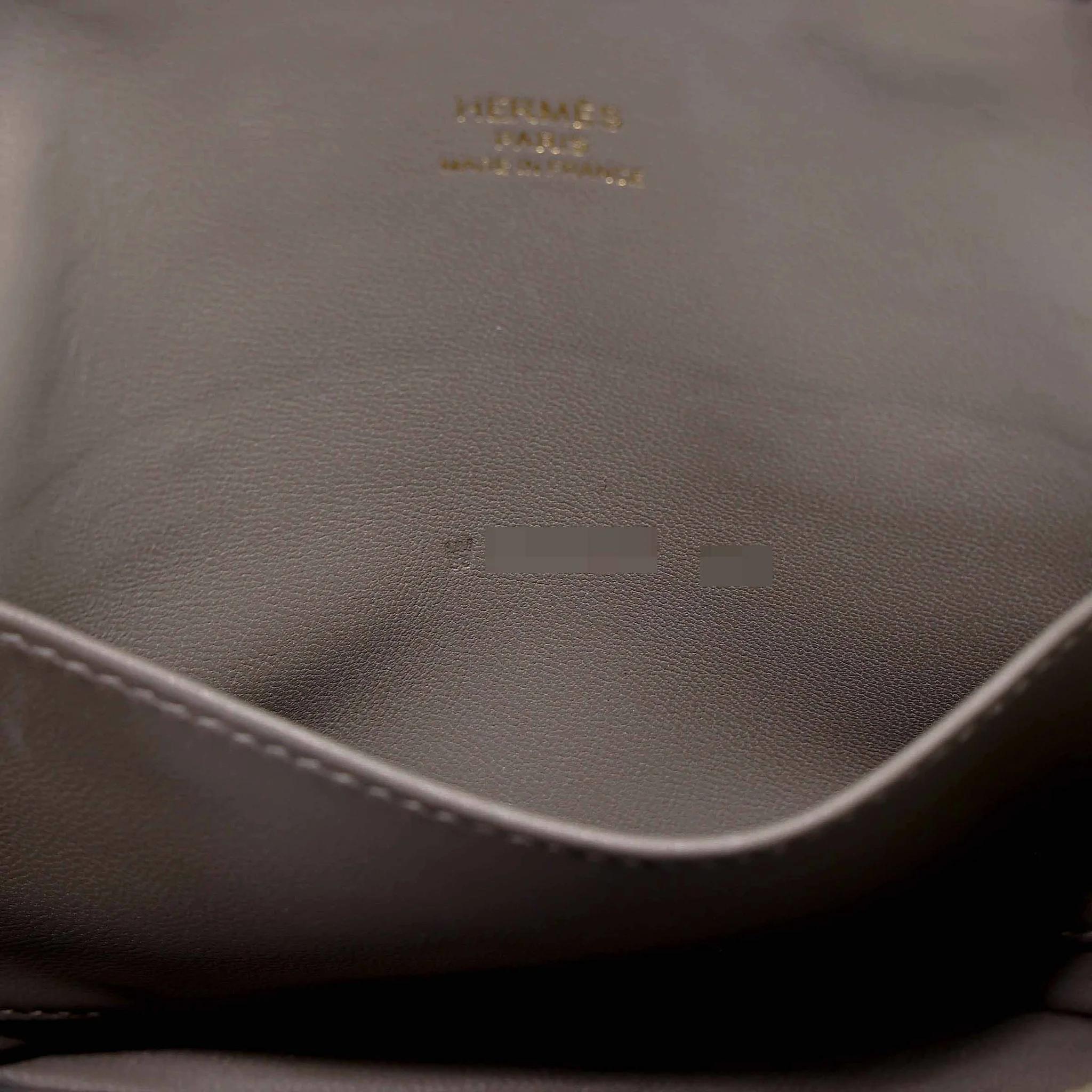 SA超美品 HERMÈS 愛馬仕 Mini Bolide 1923 0L Gris Meyer 積雨雲灰 Evercolor皮 金扣 W刻 2024年 - 35