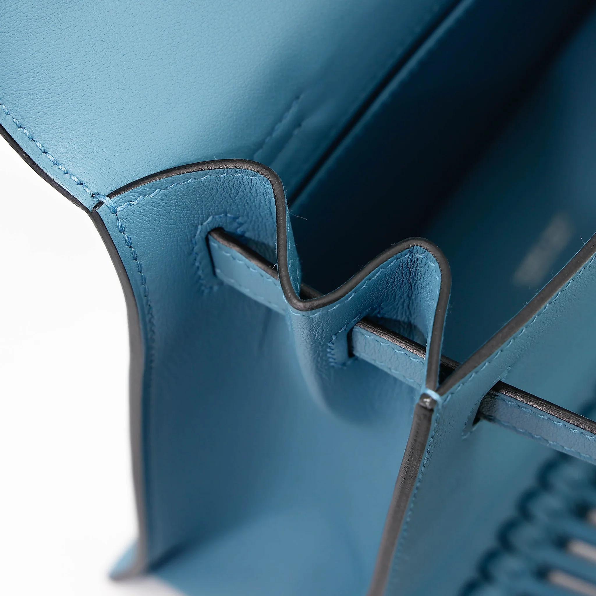 Unused ( Rank NS ) HERMÈS Limited Edition Kelly Danse Anate New Bleu Jean (D2) Swift Palladium hardware B (2023) - 20