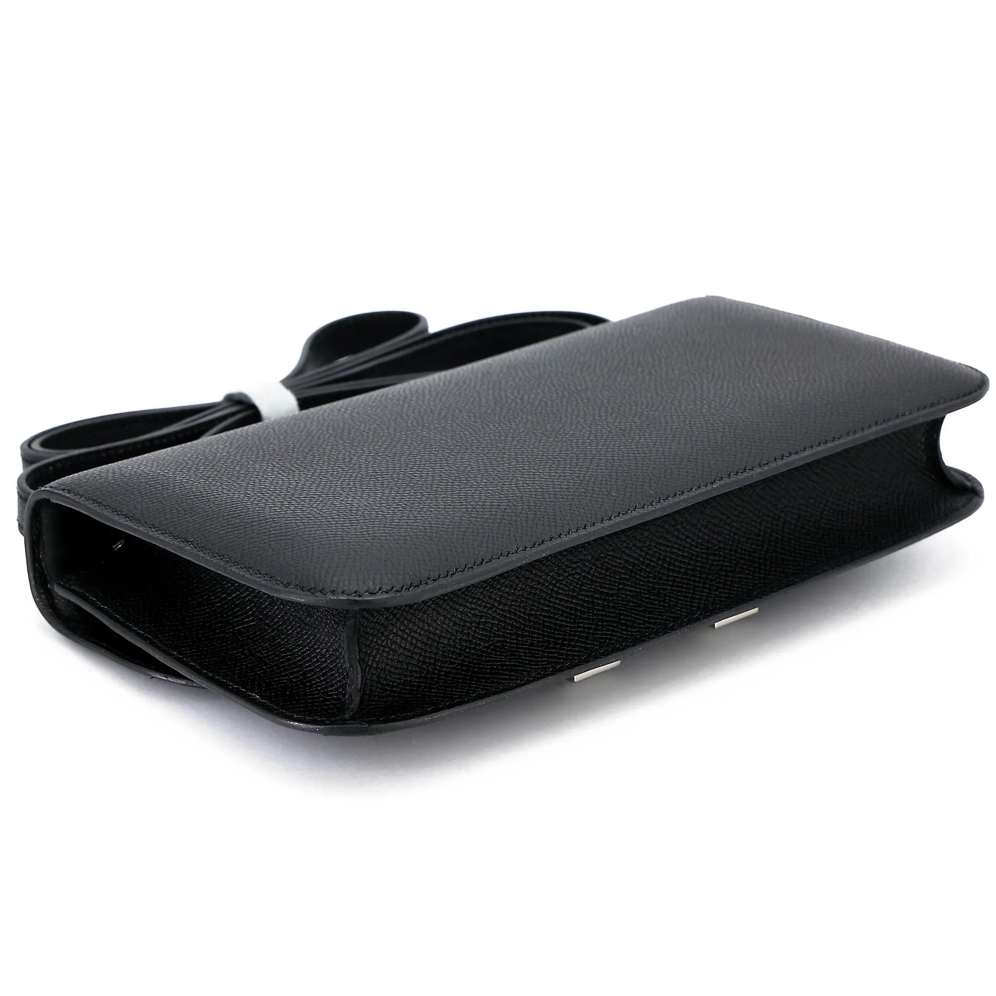 未使用保存品 HERMÈS 愛馬仕 Constance 康康 Elan 89 黑色 Noir (Black) Epsom牛皮 銀扣 W刻 2024年 - 7