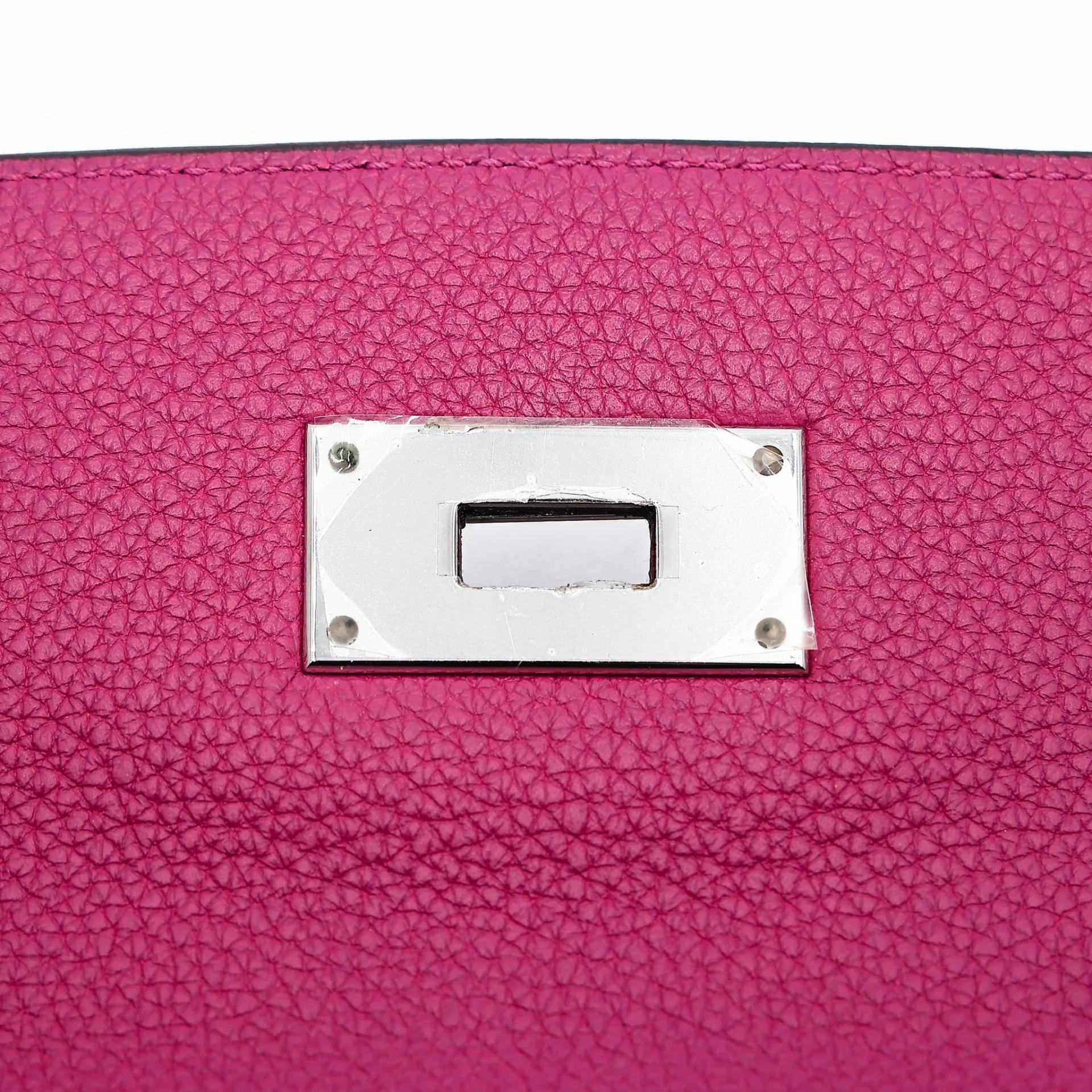 ランク A HERMÈS エルメス ケリー40 トスカ (K5) トゴ シルバー金具 □P刻印 (2012) - 20