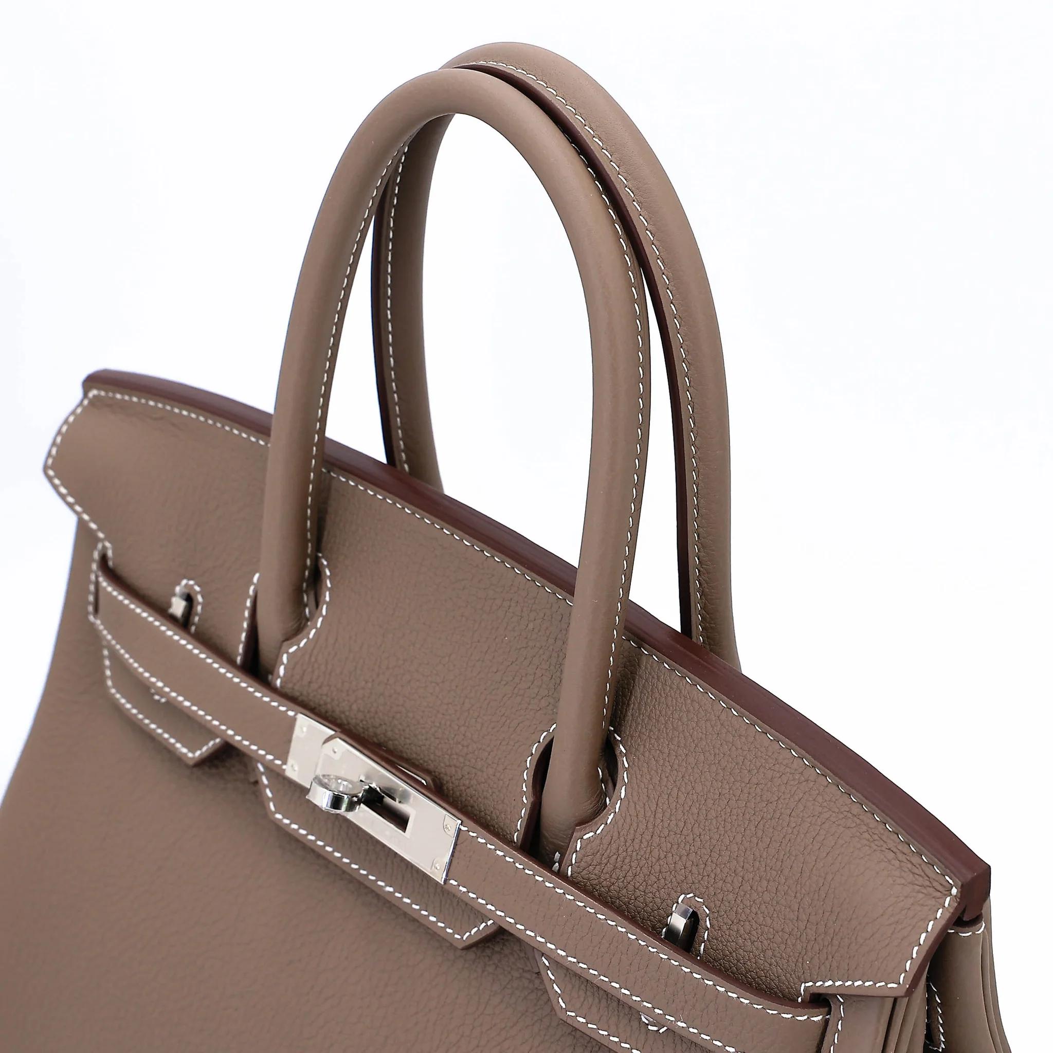Brand New ( Rank N ) HERMÈS Birkin 30 Etoupe (18) Togo Palladium hardware G (2026) - 3