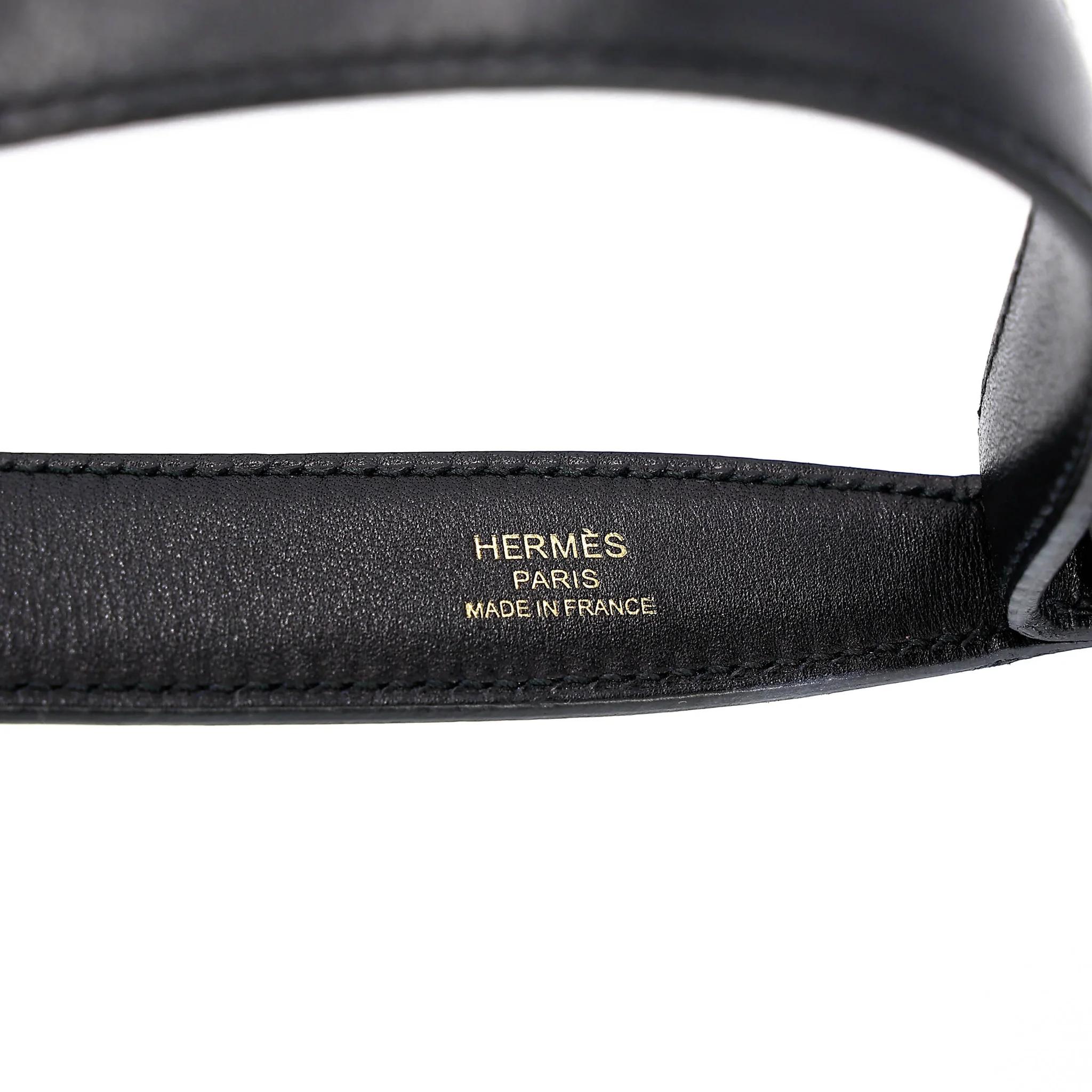 中古AB HERMÈS 愛馬仕 Kelly depeches 25 公文包 89 黑色 Noir (Black) Evergrain皮 金扣 Y刻 2020年 - 48