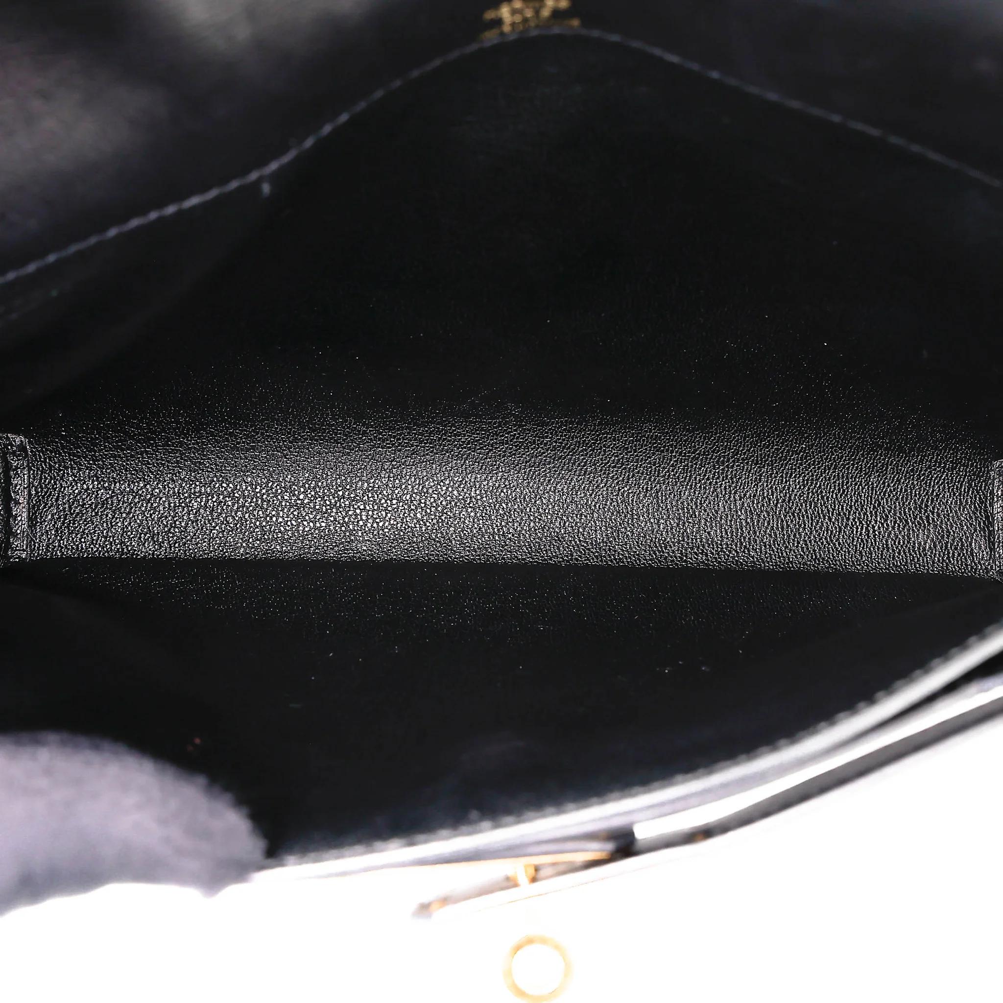 中古AB HERMÈS 愛馬仕 Kelly depeches 25 公文包 89 黑色 Noir (Black) Evergrain皮 金扣 Y刻 2020年 - 43