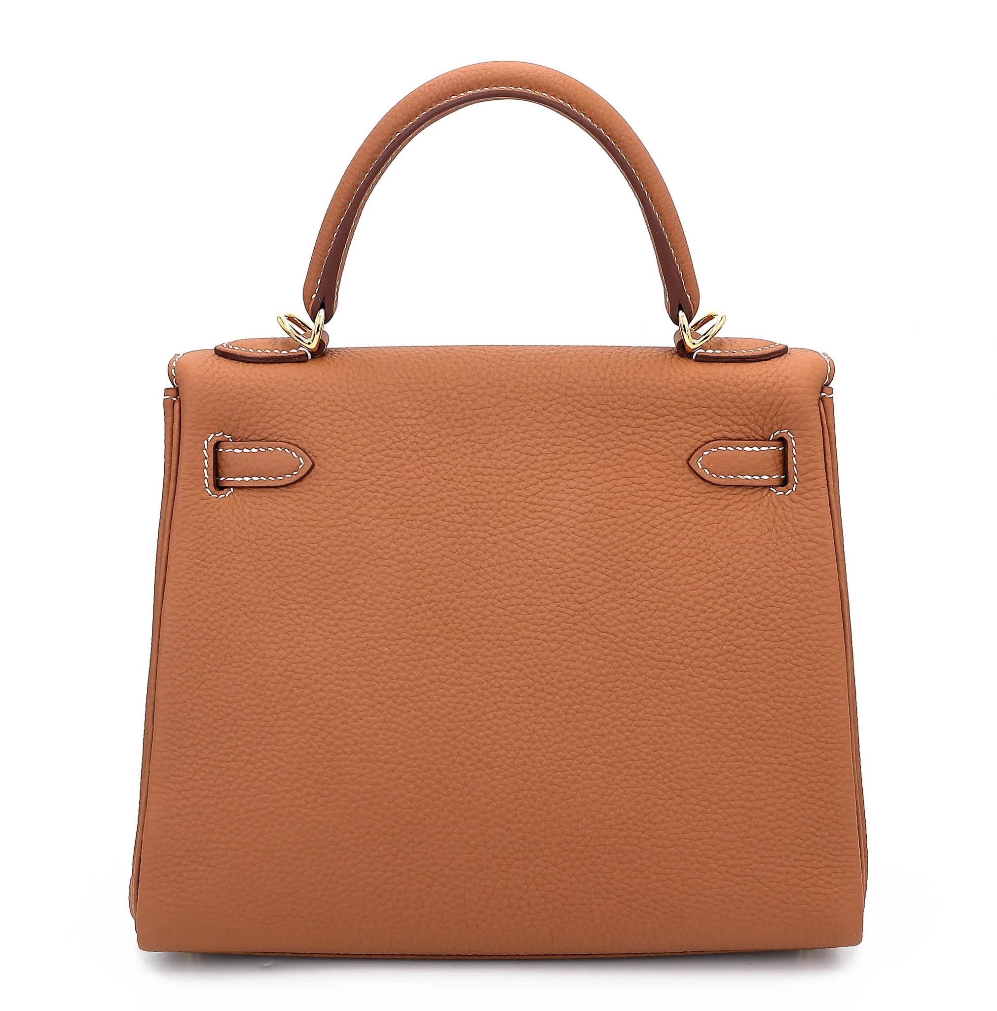 SA超美品 HERMÈS 愛馬仕 Kelly 25 37 金棕色 Gold Togo小牛皮 金扣 W刻 2024年 - 2