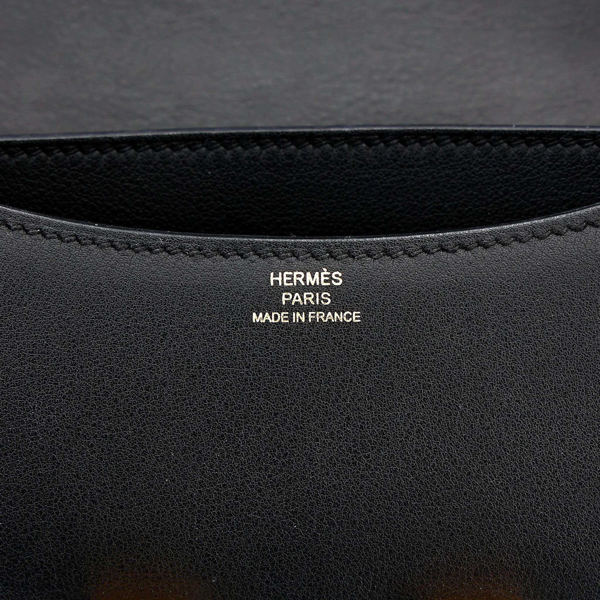 A美品 HERMÈS 愛馬仕 Constance 康康 Mini 19 89 黑色 Noir (Black) Swift牛皮 金扣 A刻 2017年 - 22