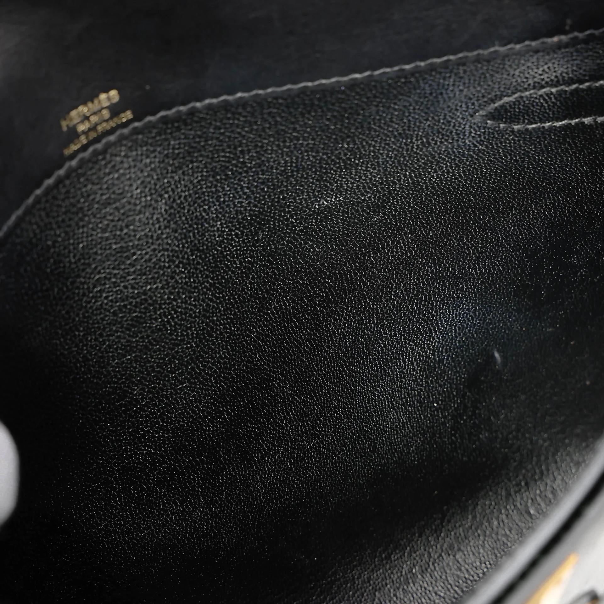 中古AB HERMÈS 爱马仕 Kelly depeches 25 公文包 89 黑色 Noir (Black) Evergrain皮 金扣 Y刻 2020年 - 33