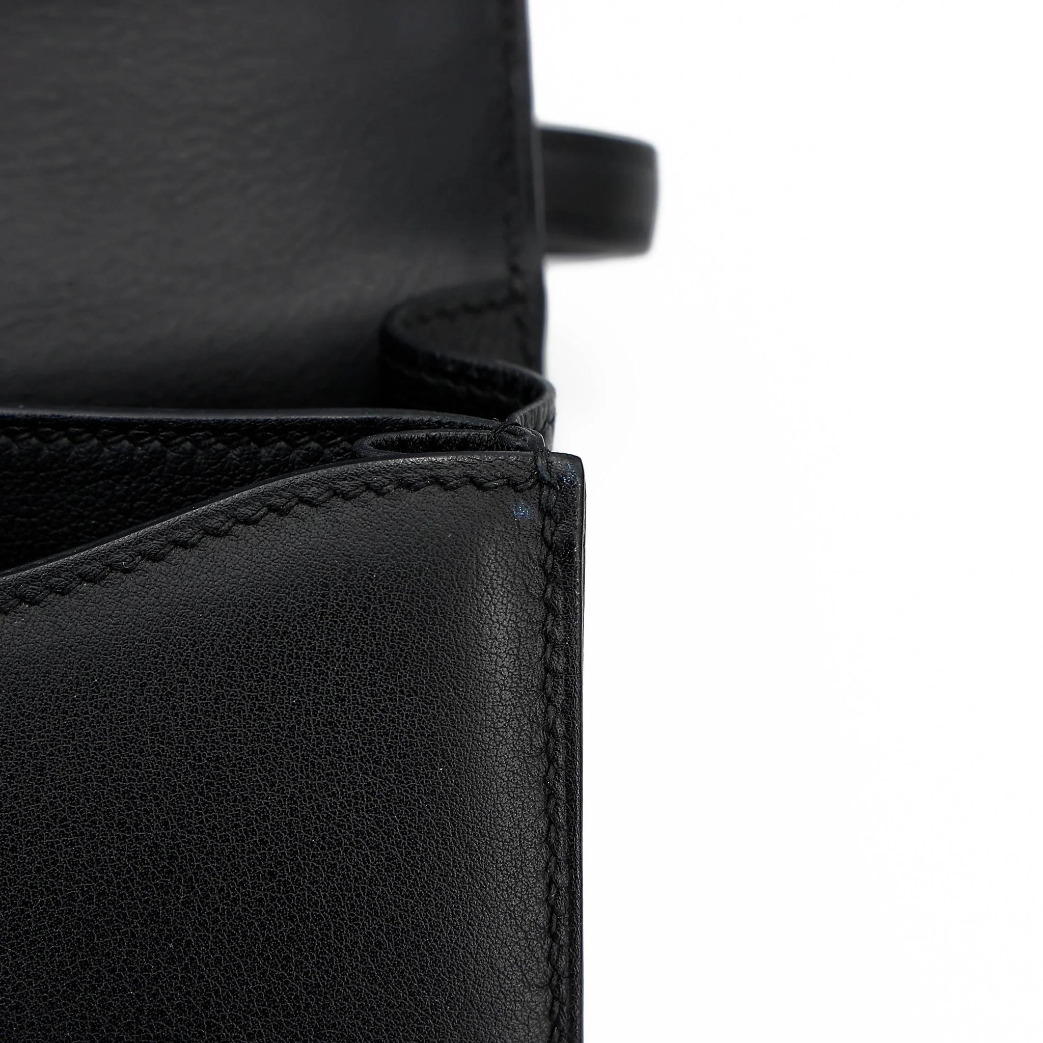 A美品 HERMÈS 愛馬仕 Constance 康康 Mini 19 89 黑色 Noir (Black) Swift牛皮 金扣 A刻 2017年 - 21