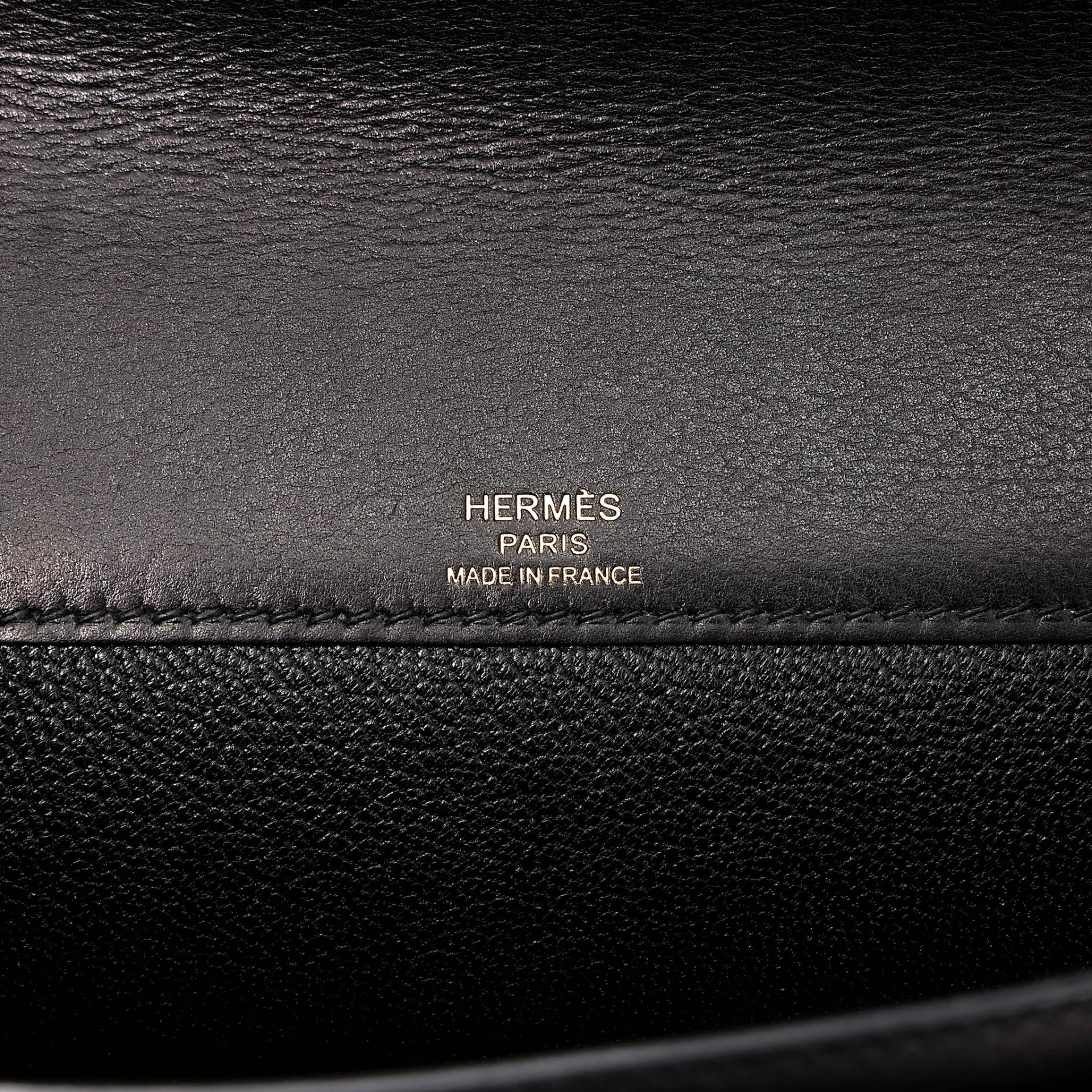 中古AB HERMÈS 爱马仕 Kelly depeches 25 公文包 89 黑色 Noir (Black) Evergrain皮 金扣 Y刻 2020年 - 29