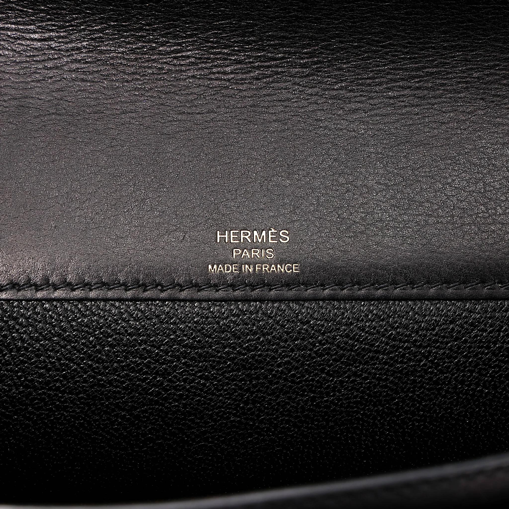 中古AB HERMÈS 愛馬仕 Kelly depeches 25 公文包 89 黑色 Noir (Black) Evergrain皮 金扣 Y刻 2020年 - 29