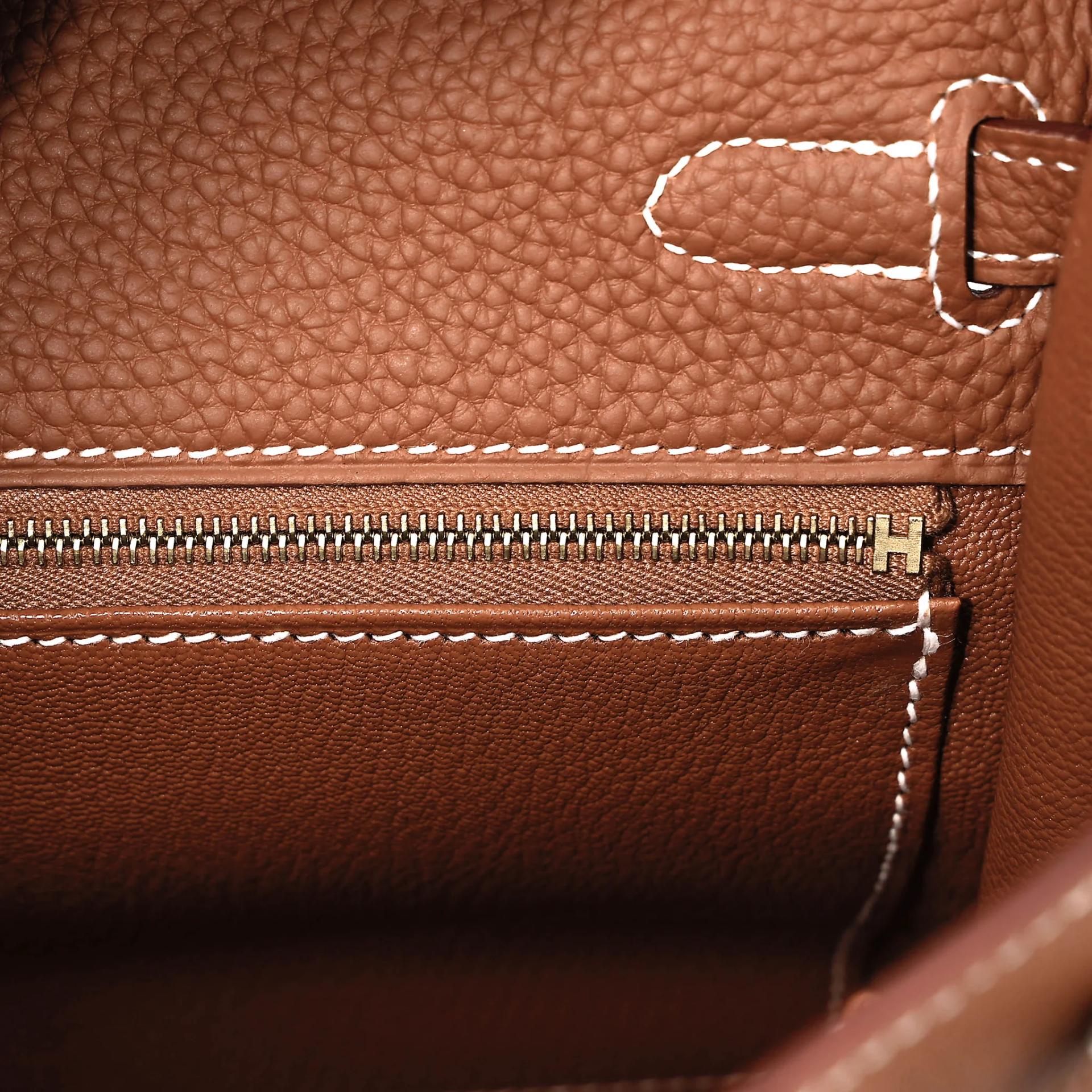 Excellent ( Rank SA ) HERMÈS Kelly 25 Gold (37) Togo Gold hardware W (2024) - 15