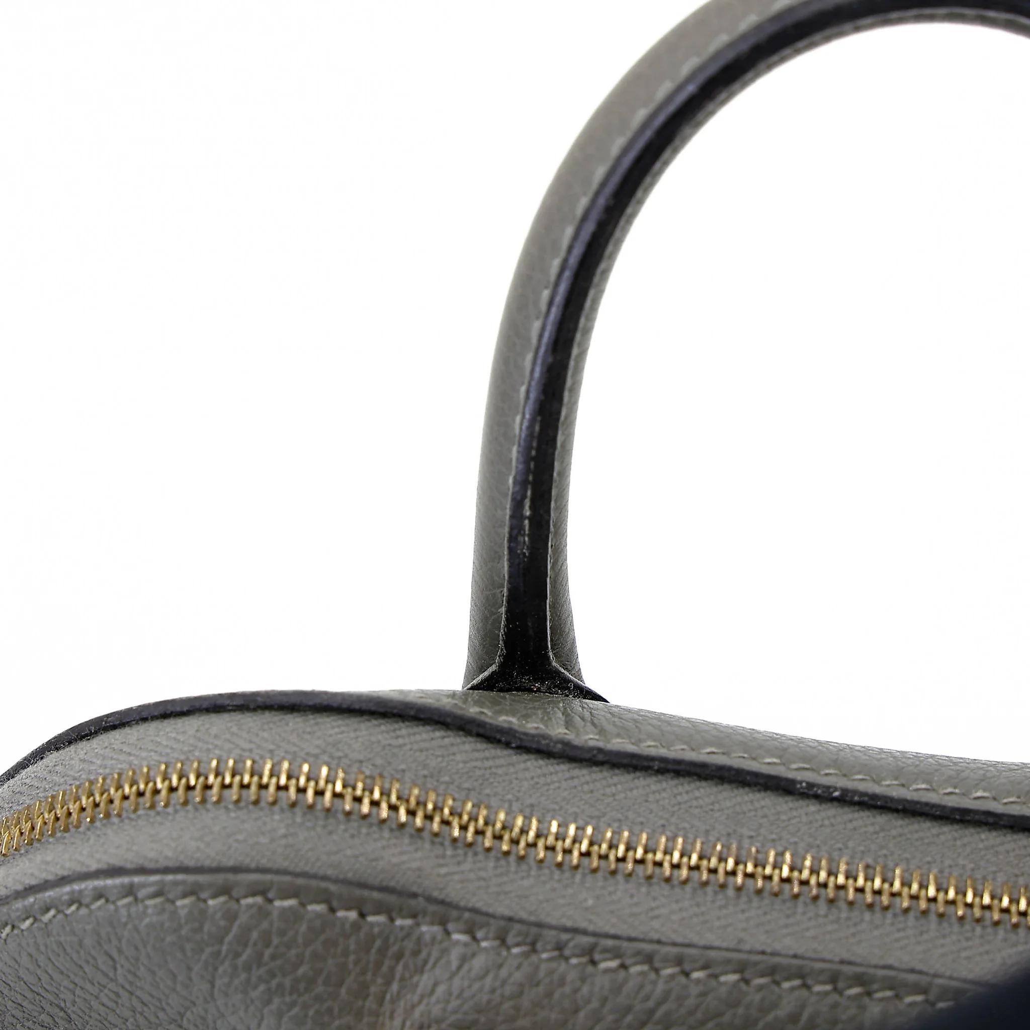 SA超美品 HERMÈS 愛馬仕 Mini Bolide 1923 0L Gris Meyer 積雨雲灰 Evercolor皮 金扣 W刻 2024年 - 22