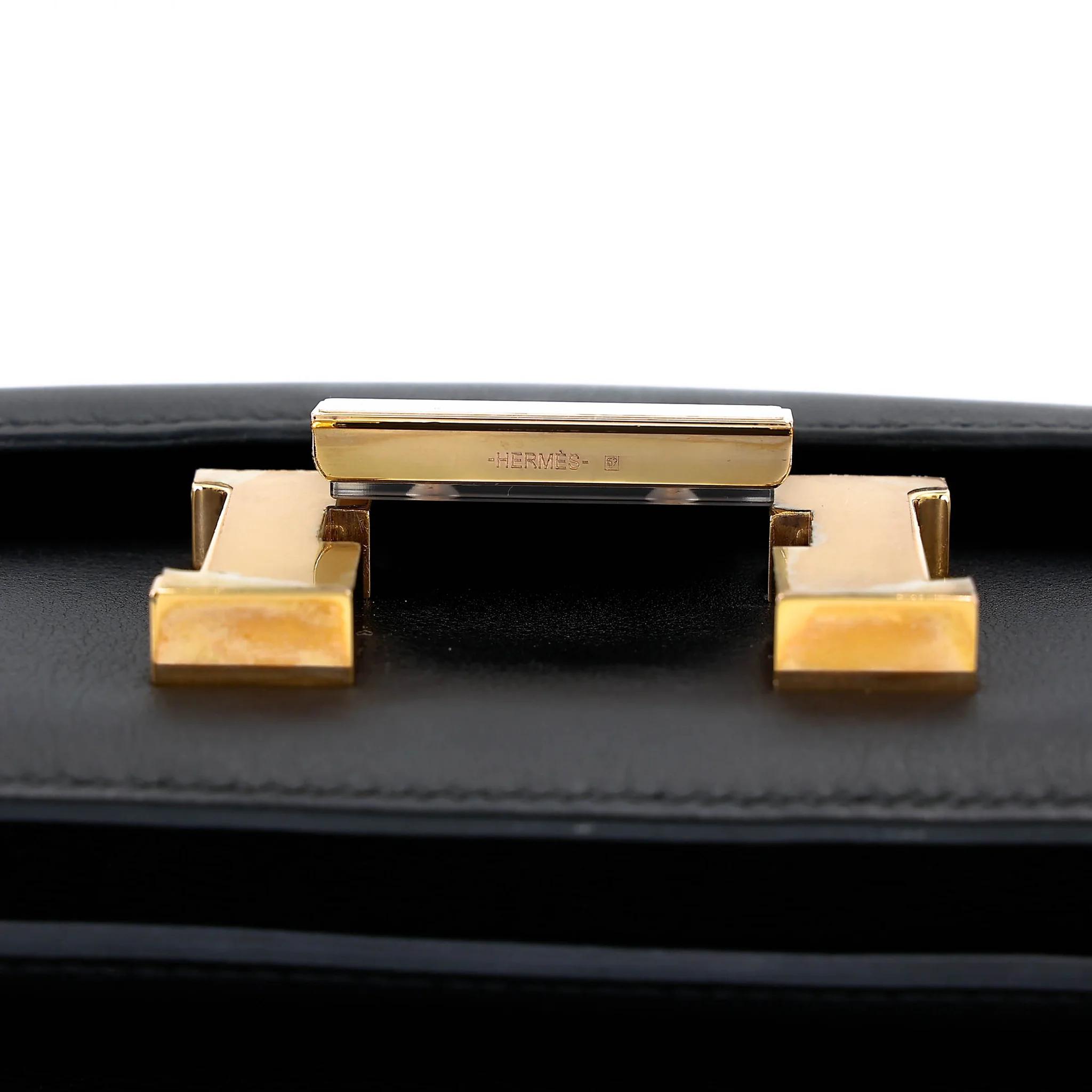 A美品 HERMÈS 愛馬仕 Constance 康康 Mini 19 89 黑色 Noir (Black) Swift牛皮 金扣 A刻 2017年 - 17