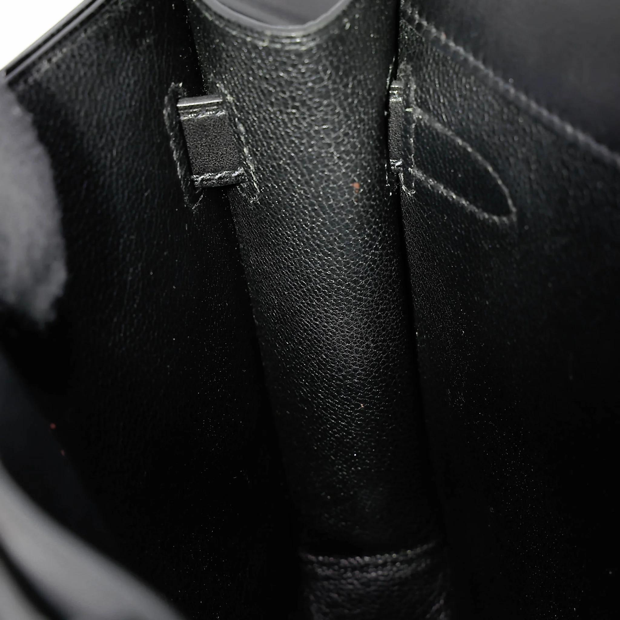 中古AB HERMÈS 愛馬仕 Kelly depeches 25 公文包 89 黑色 Noir (Black) Evergrain皮 金扣 Y刻 2020年 - 39