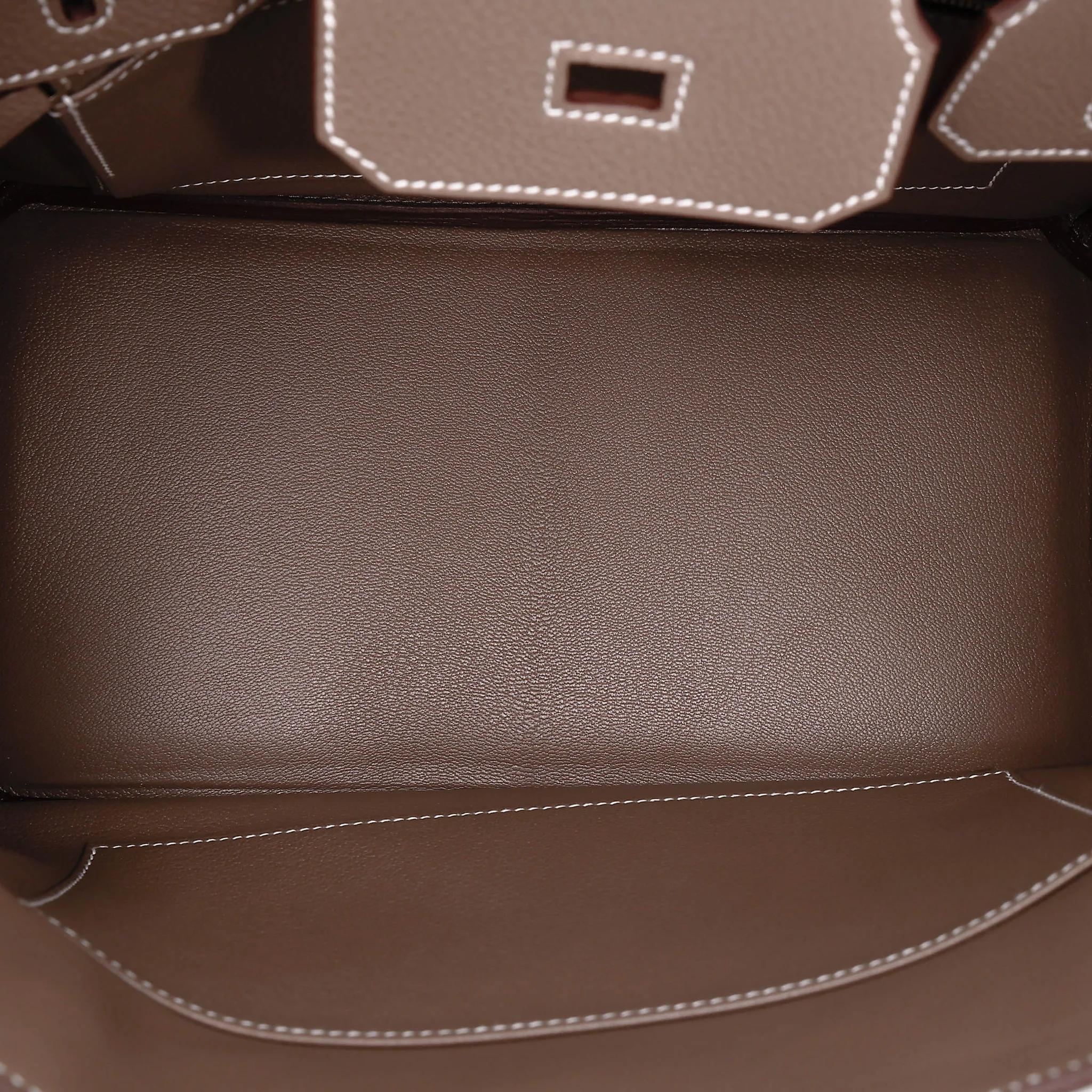 Brand New ( Rank N ) HERMÈS Birkin 30 Etoupe (18) Togo Palladium hardware G (2026) - 15