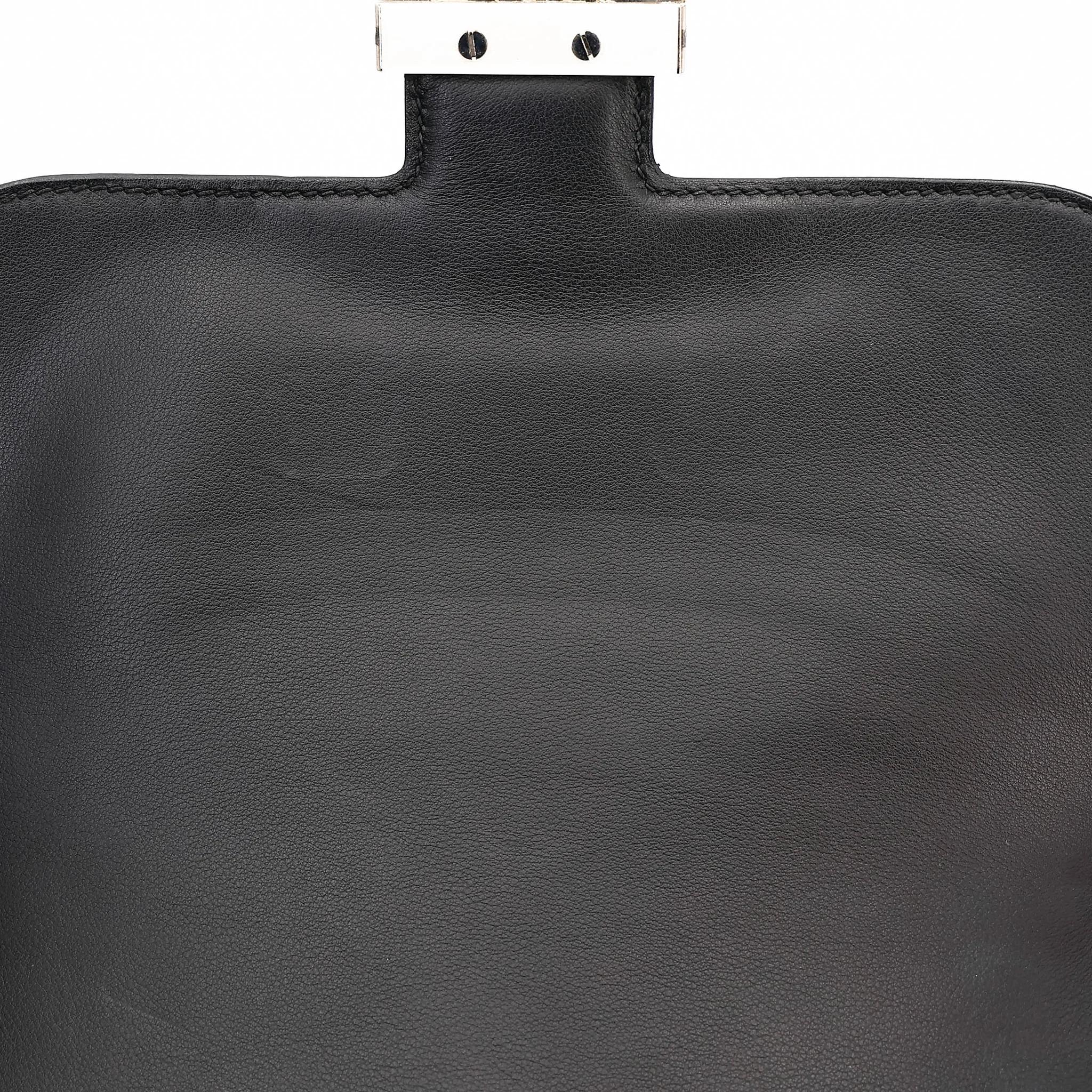 A美品 HERMÈS 愛馬仕 Constance 康康 24 89 黑色 Noir (Black) Toile H 帆布 Swift牛皮 銀扣 D刻 2019年 - 21