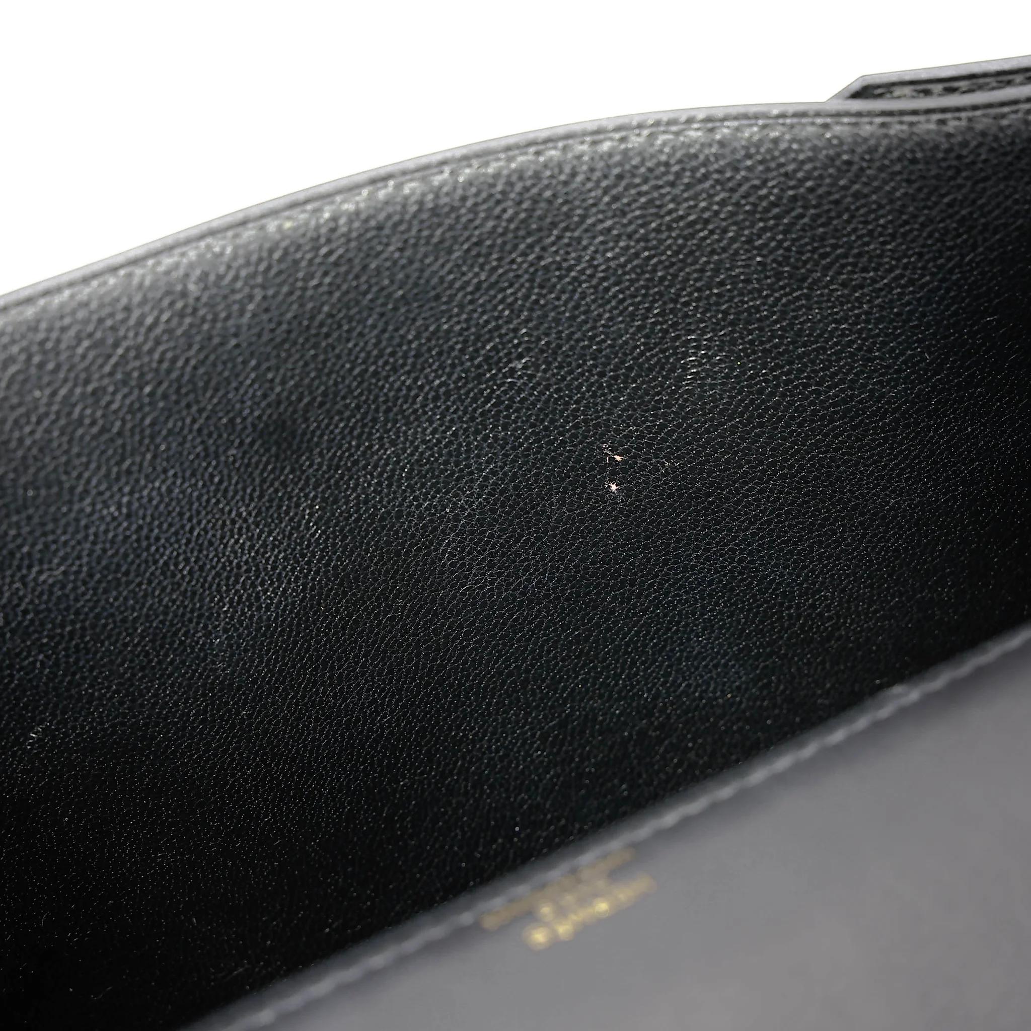 中古AB HERMÈS 愛馬仕 Kelly depeches 25 公文包 89 黑色 Noir (Black) Evergrain皮 金扣 Y刻 2020年 - 35