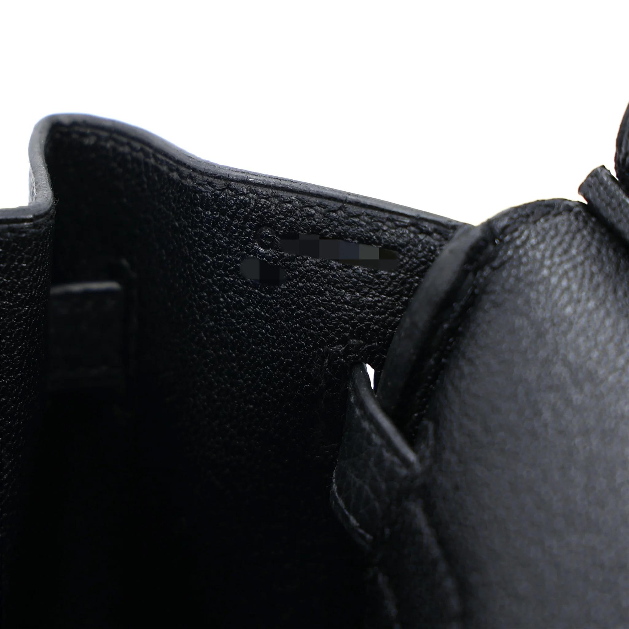 全新 HERMÈS 愛馬仕 Birkin 25 89 黑色 Noir (Black) Togo小牛皮 銀扣 G刻 2026年 - 14