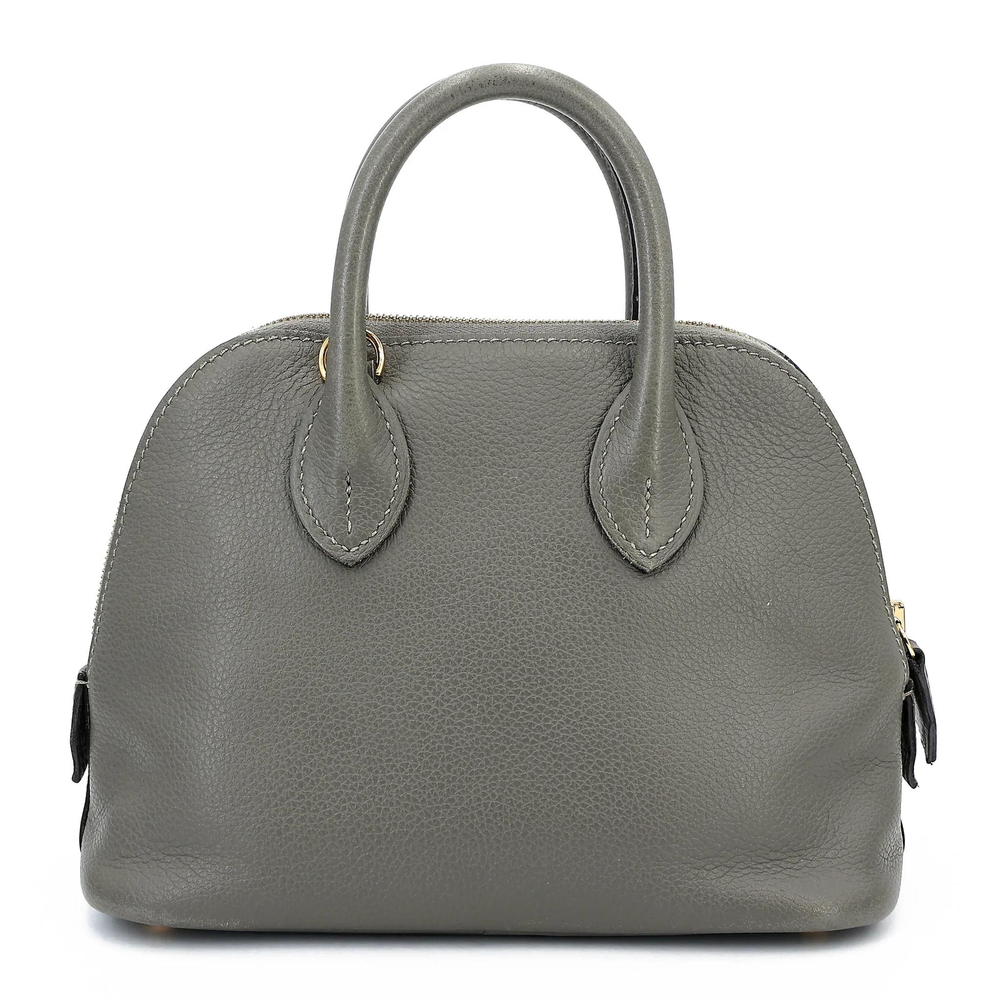 SA超美品 HERMÈS 愛馬仕 Mini Bolide 1923 0L Gris Meyer 積雨雲灰 Evercolor皮 金扣 W刻 2024年 - 2